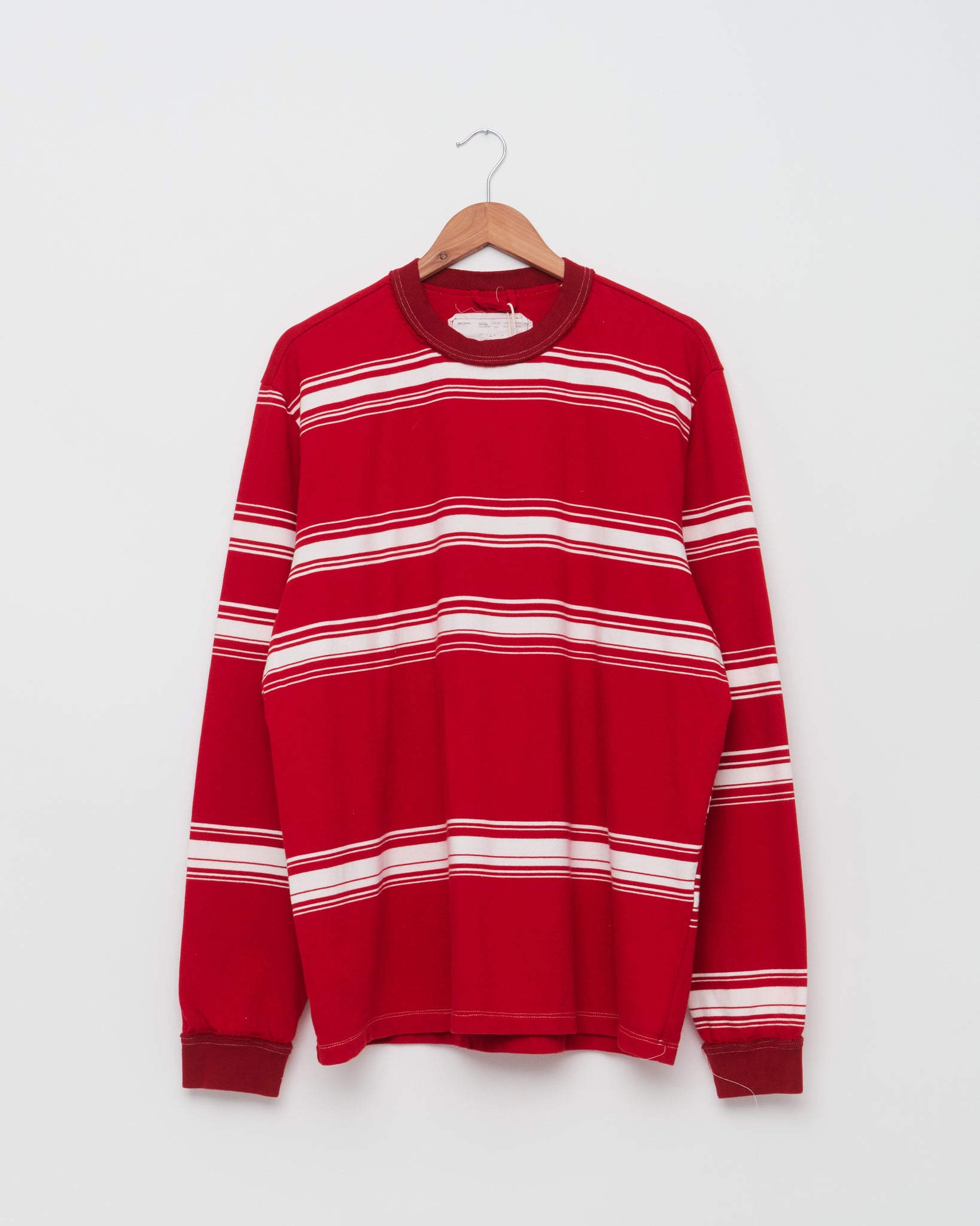 Big Tee LS, Red/White