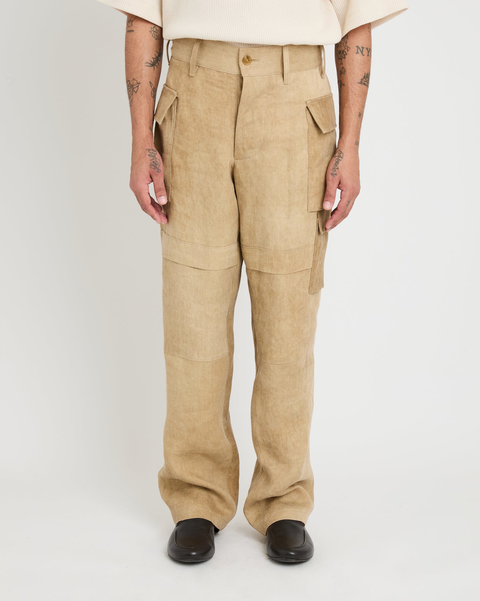 Cargo Pants, Hard Wash Beige