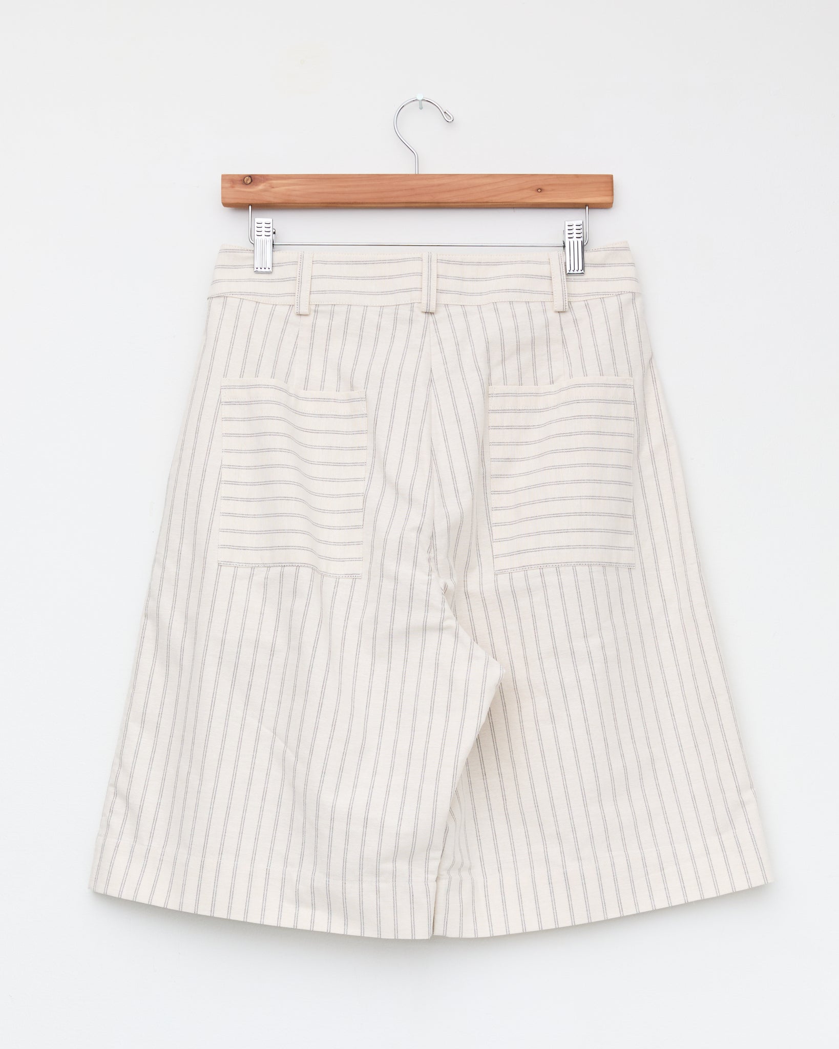 Japanese Oxford Cotton Mara Short, Ecru/Fawn