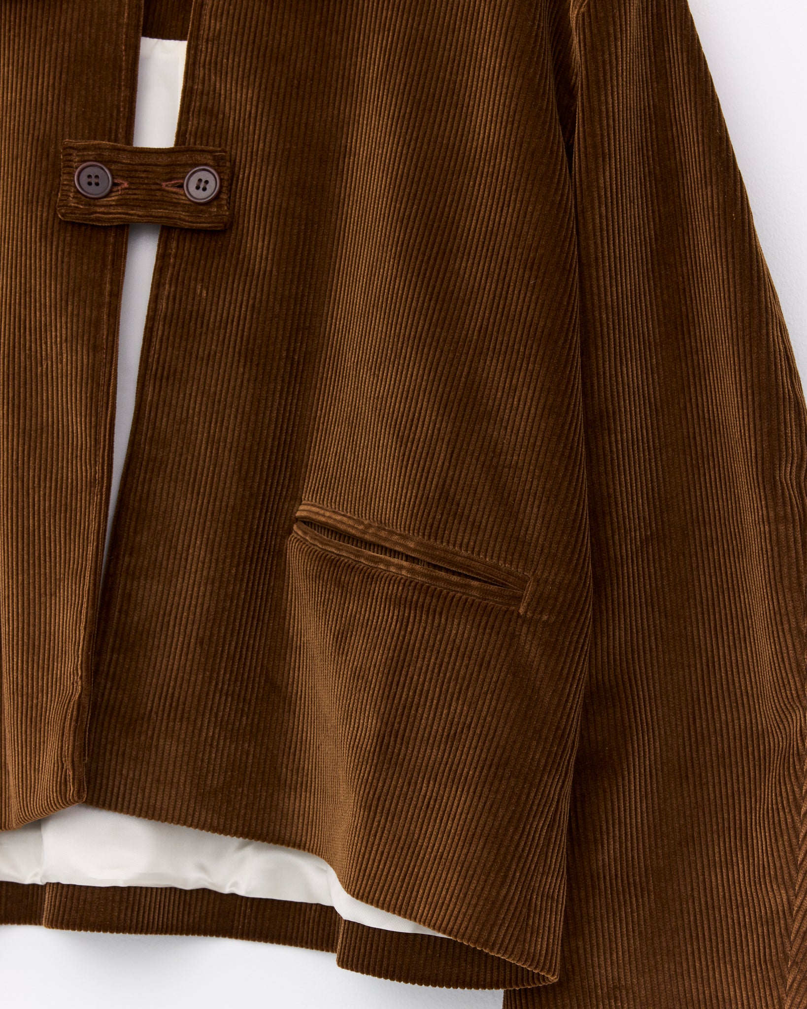 Cotton 8 Wale Cord Ellie Jacket, Tan