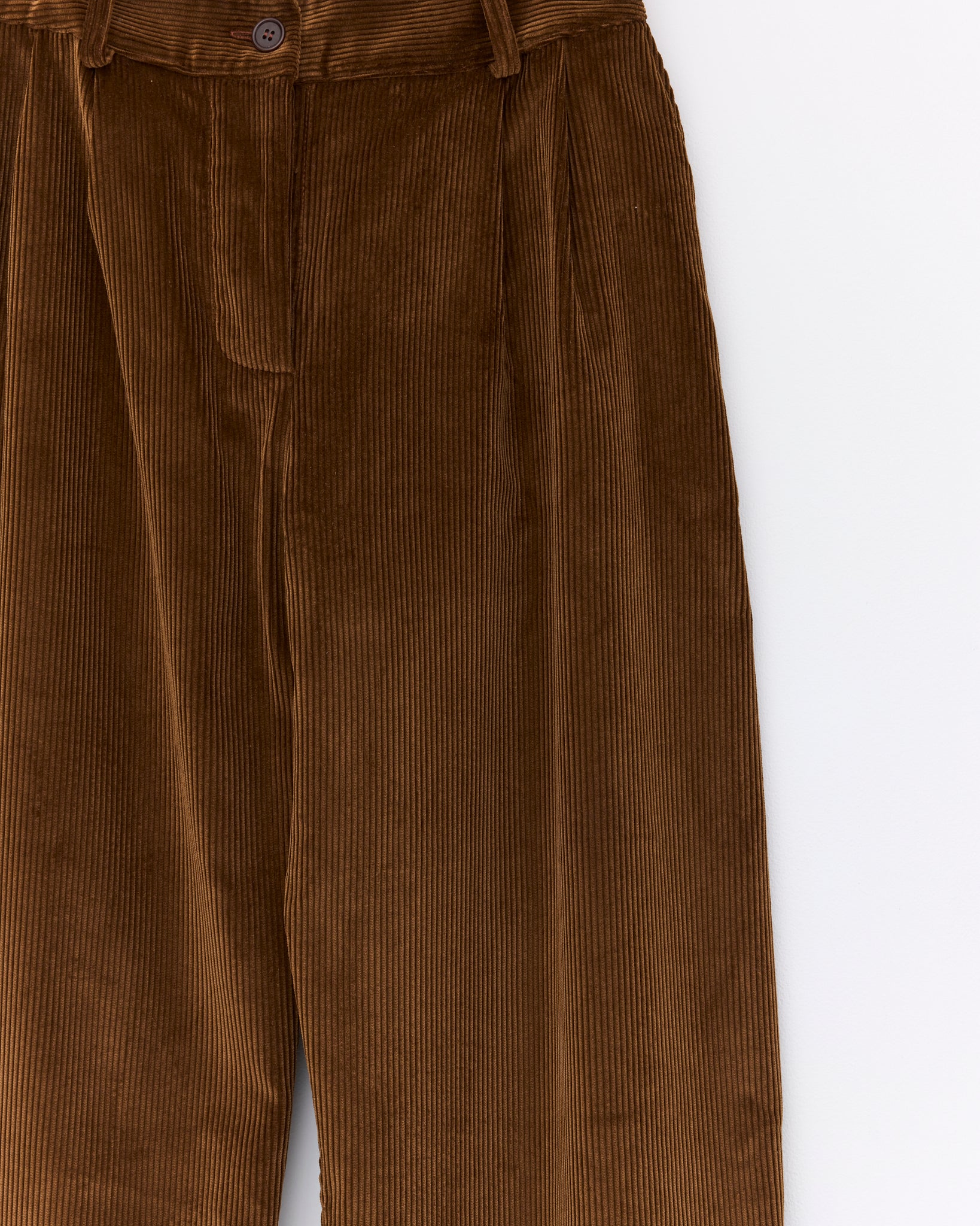 Cotton 8 Wale Cord Robyn Trouser, Tan