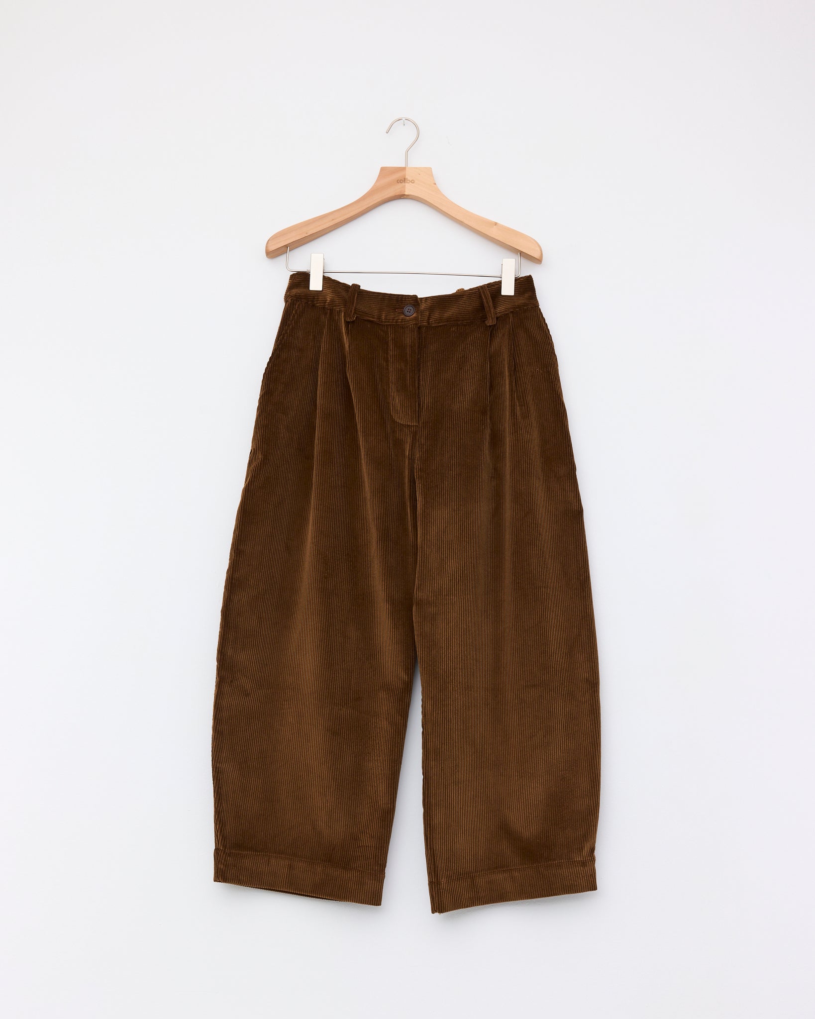 Cotton 8 Wale Cord Robyn Trouser, Tan