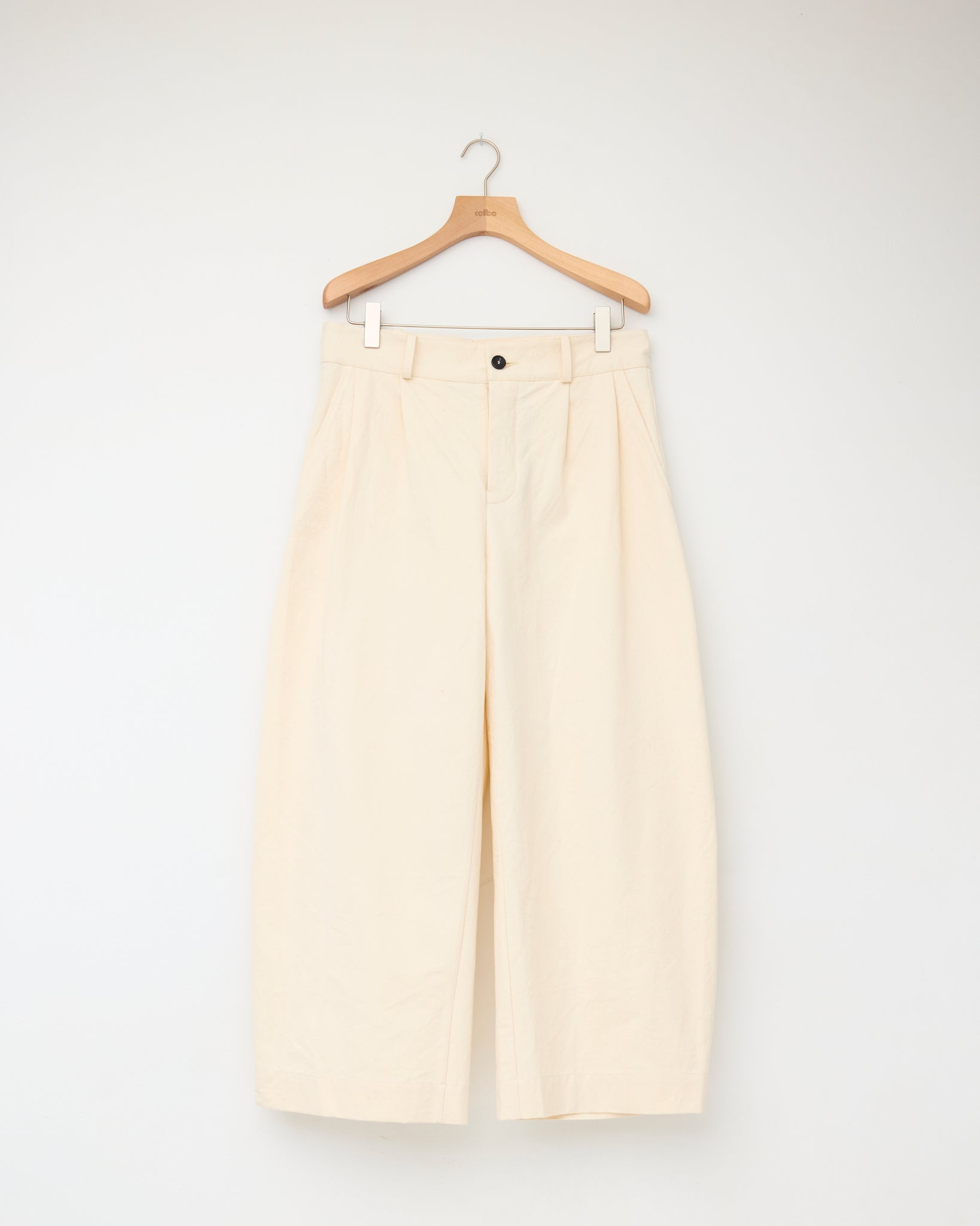 Japanese Cotton Twill Robby Trouser, Ecru