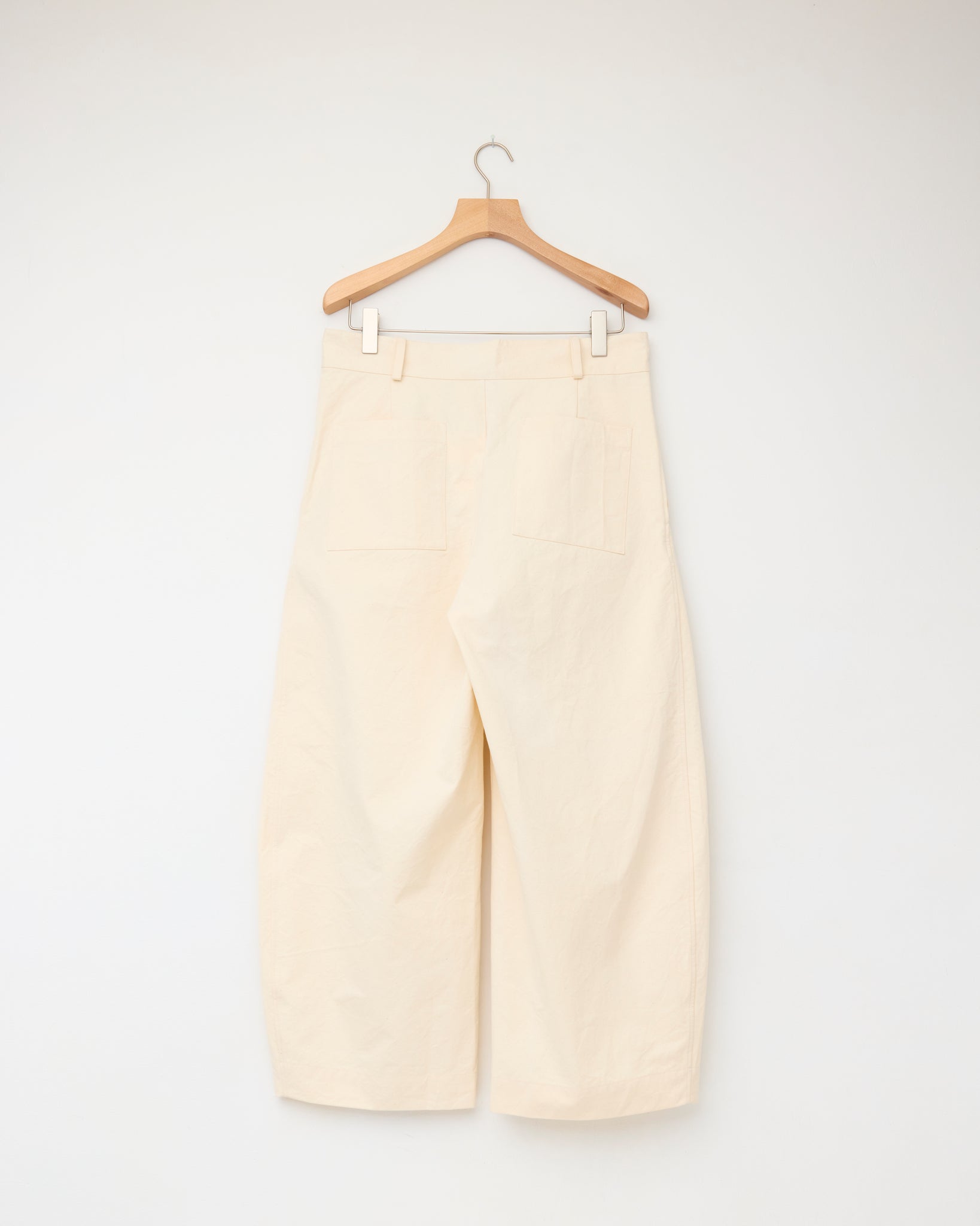 Japanese Cotton Twill Robby Trouser, Ecru