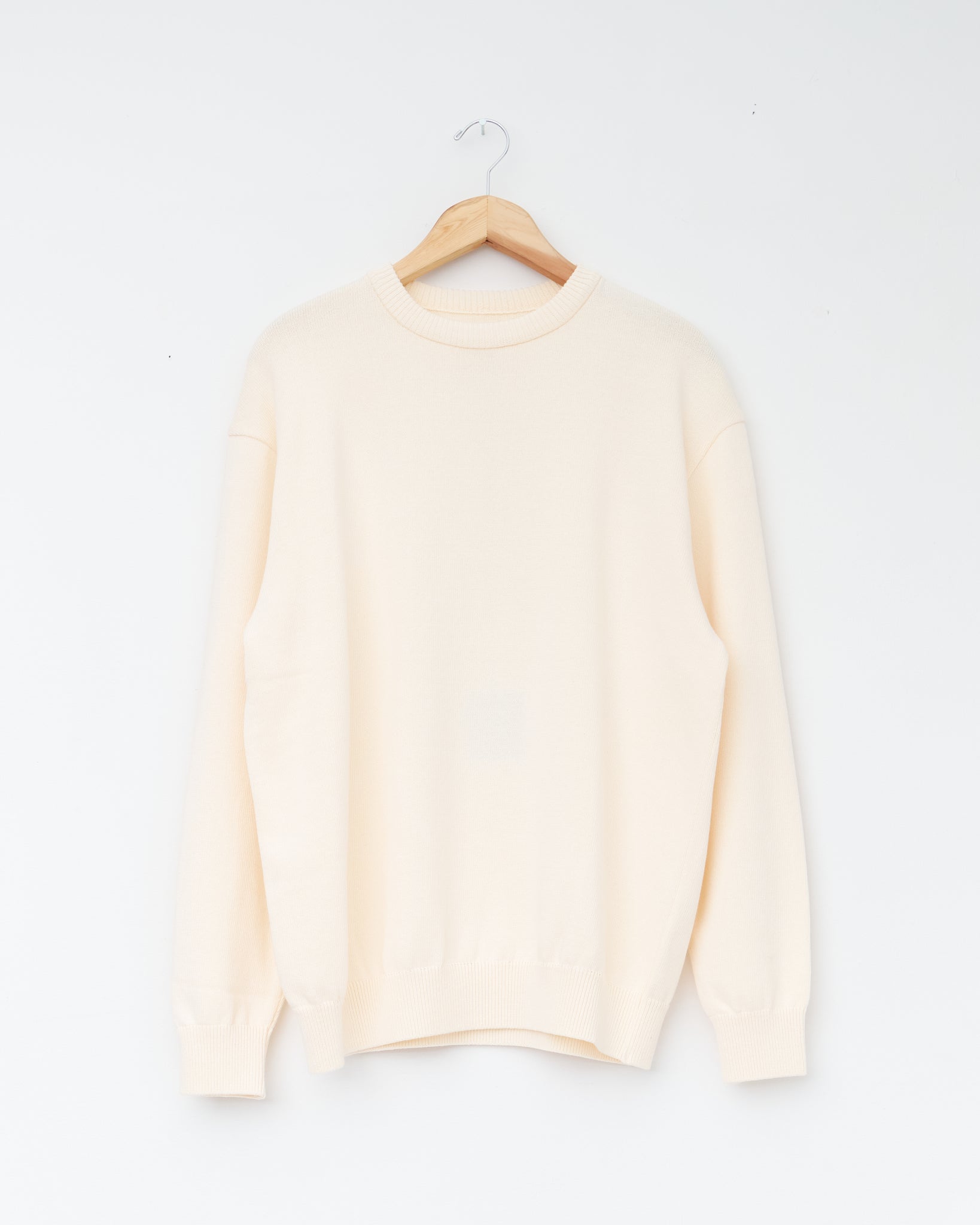 Crew Neck Knit, Ecru