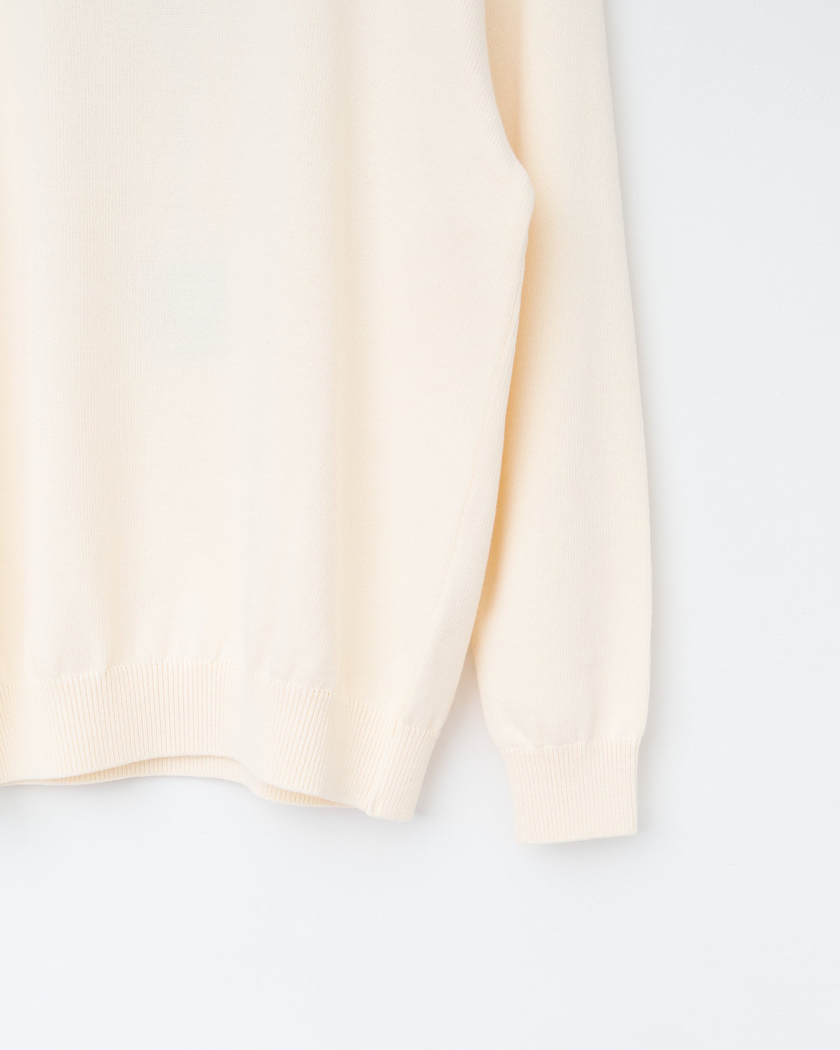 Crew Neck Knit, Ecru