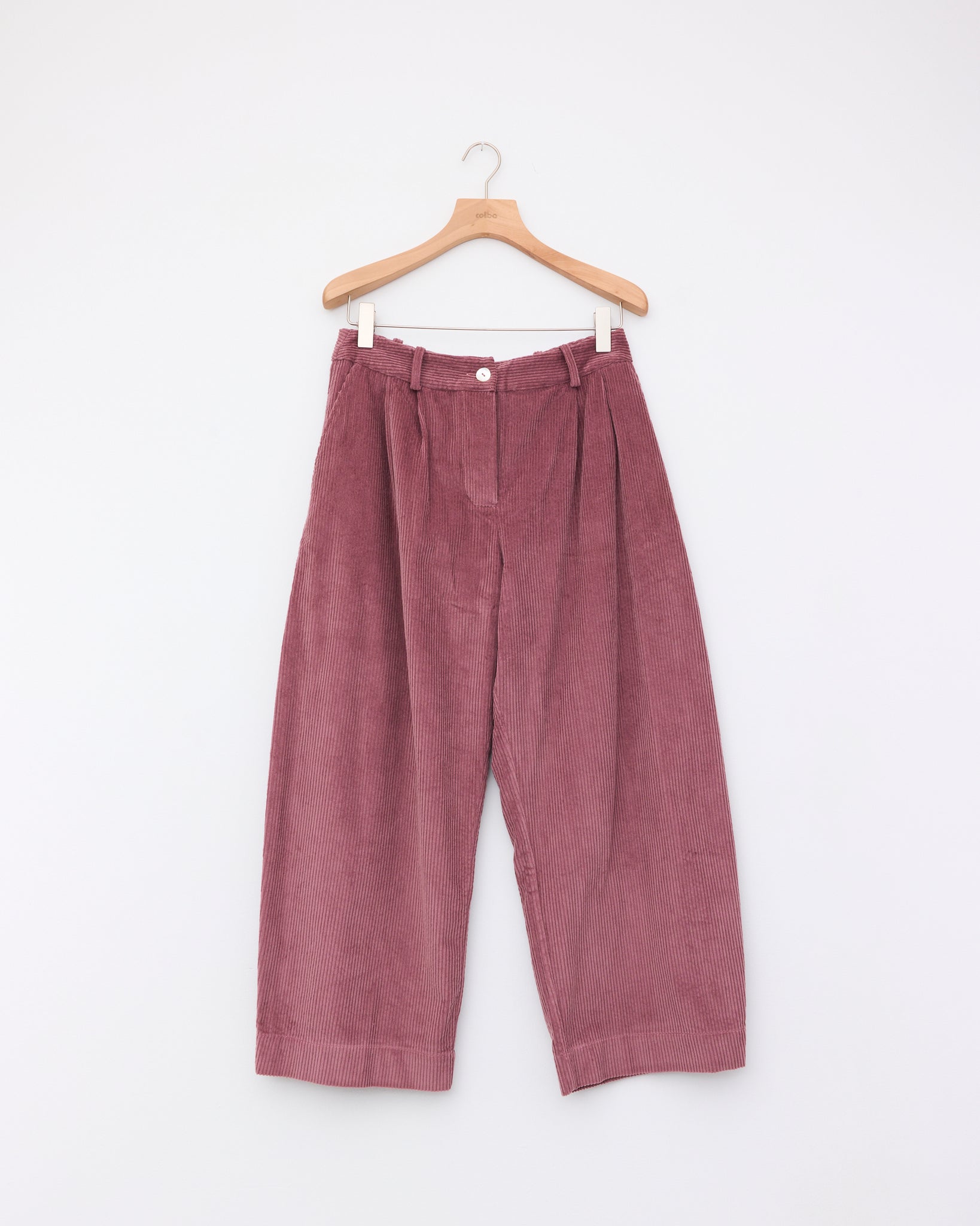 Japanese Cotton Corduroy Robyn Trouser, Thistle