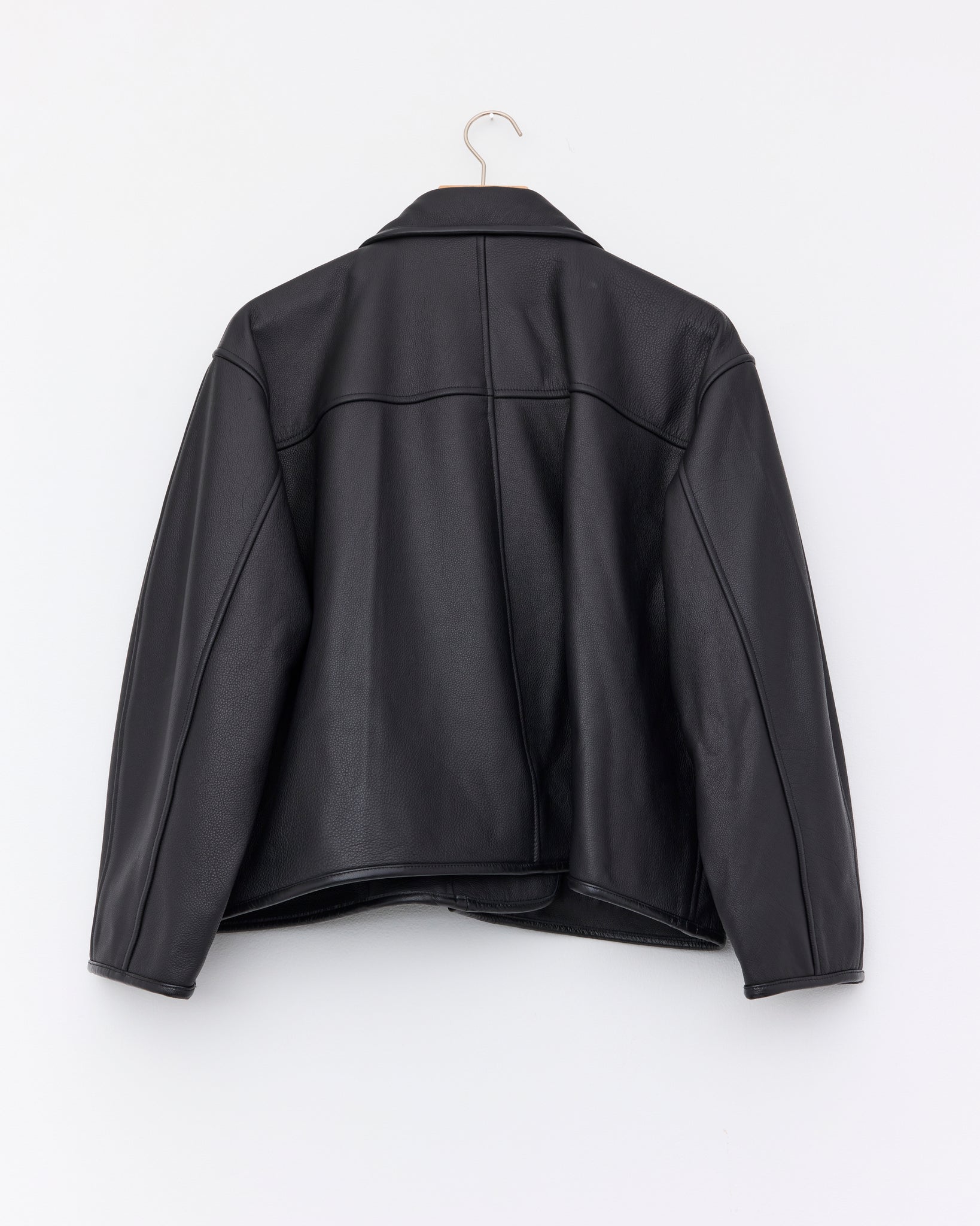 Leather Flying Jacket, Black