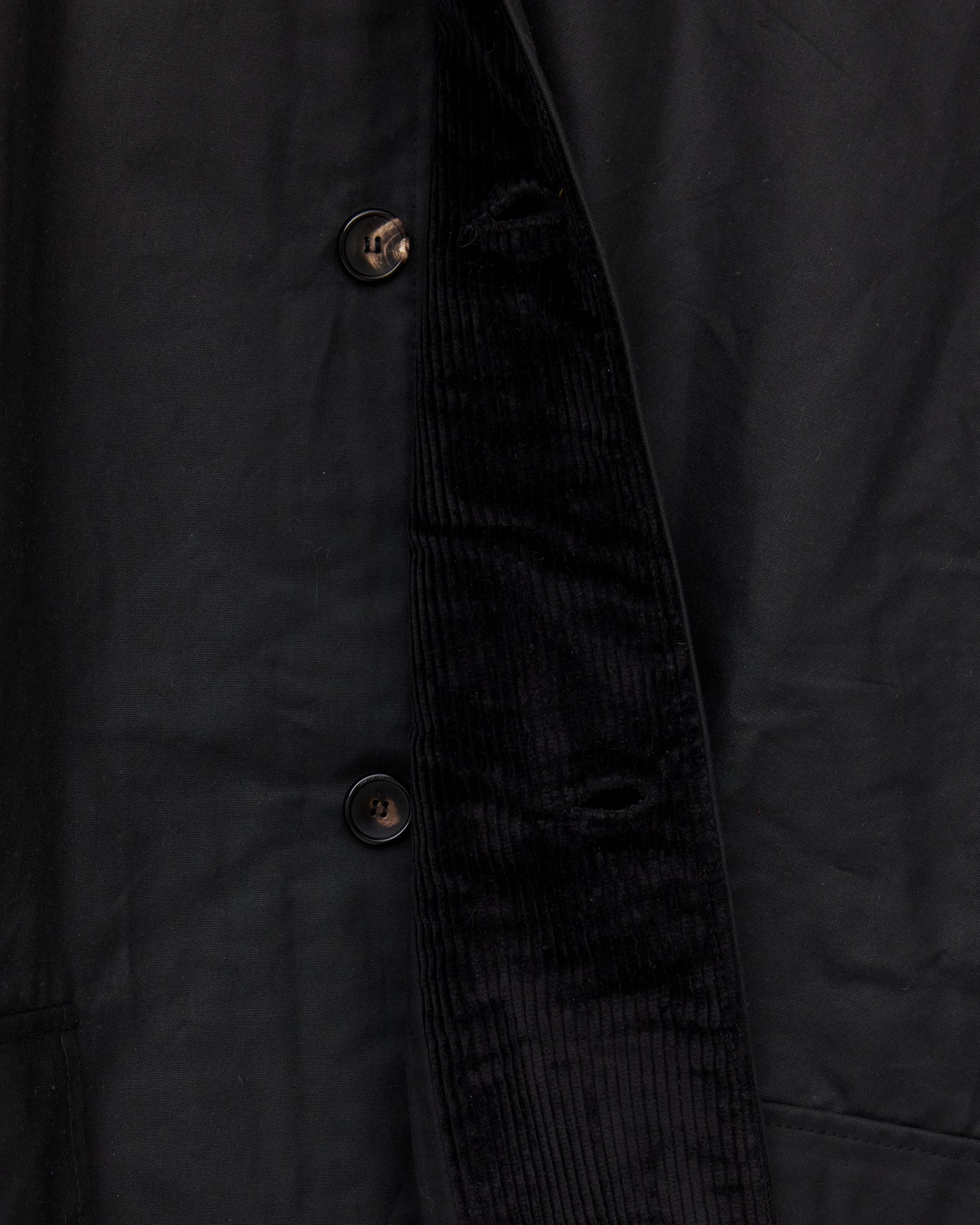 Oilskin Cotton Amis Mac, Black