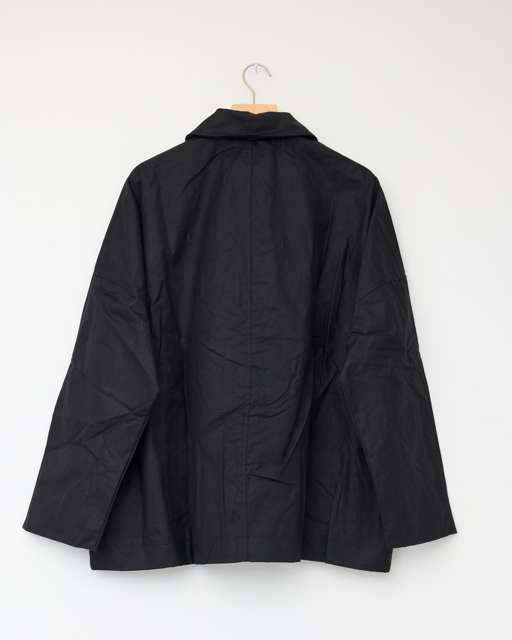 Oilskin Cotton Amis Mac, Black