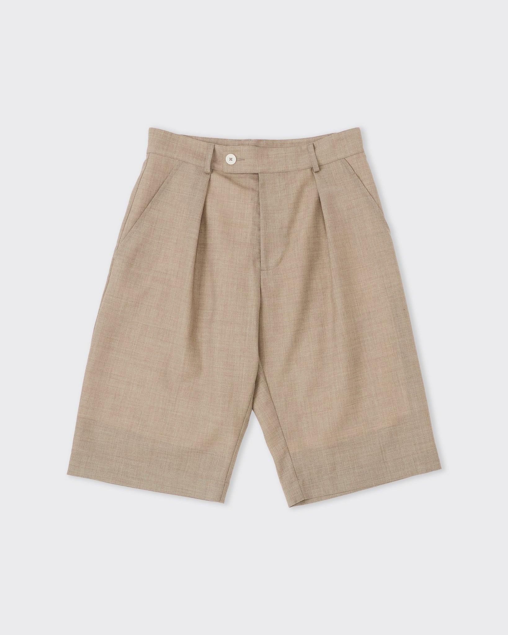 New Wool Pure New Wool Silas Short, Dark Beige – Colbo