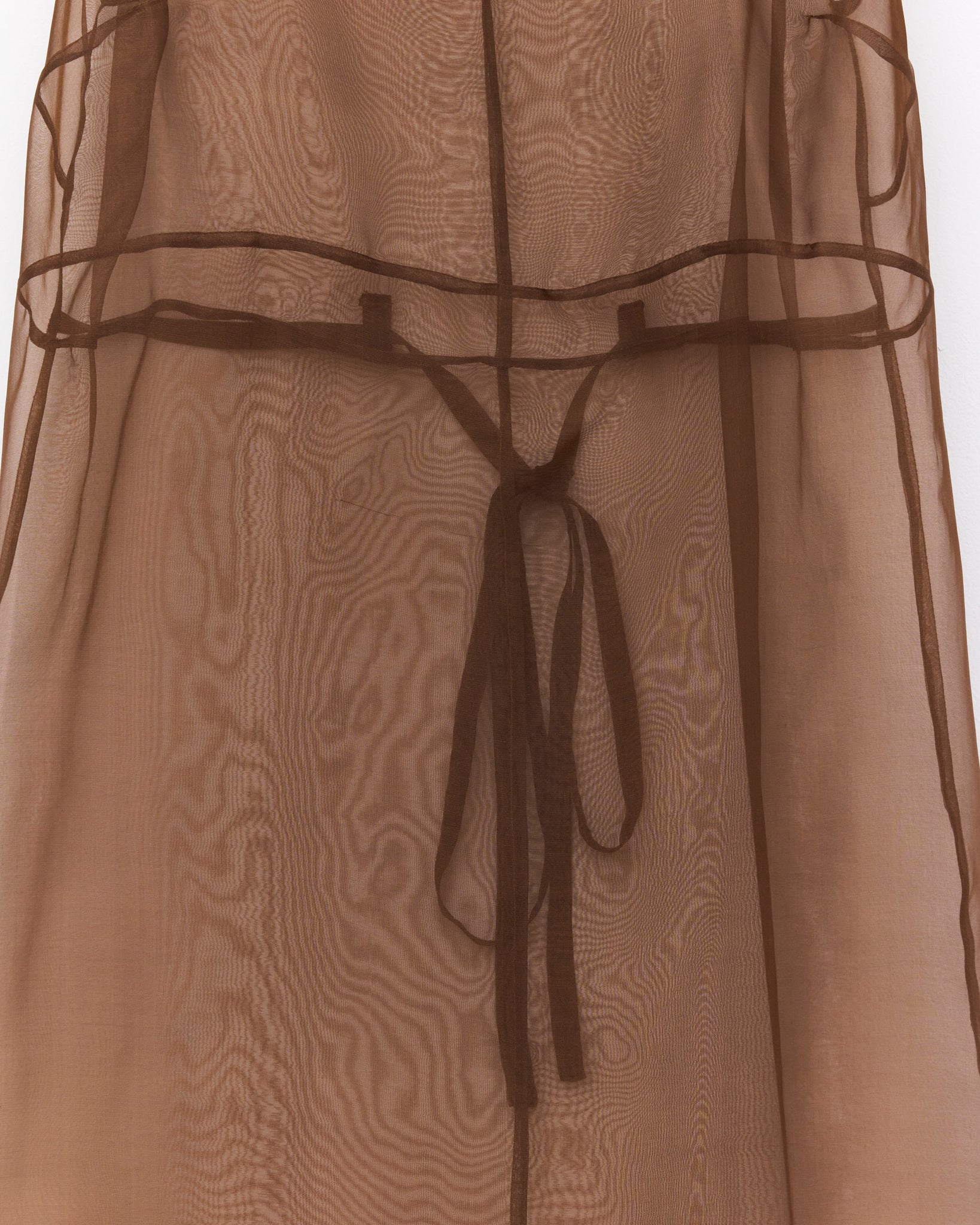 Silk Organza Erika Dress, Chestnut