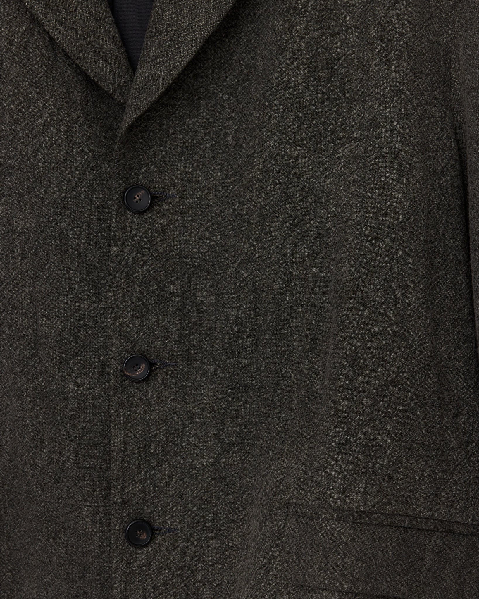 Japanese Textured Linen Sid Blazer, Charcoal