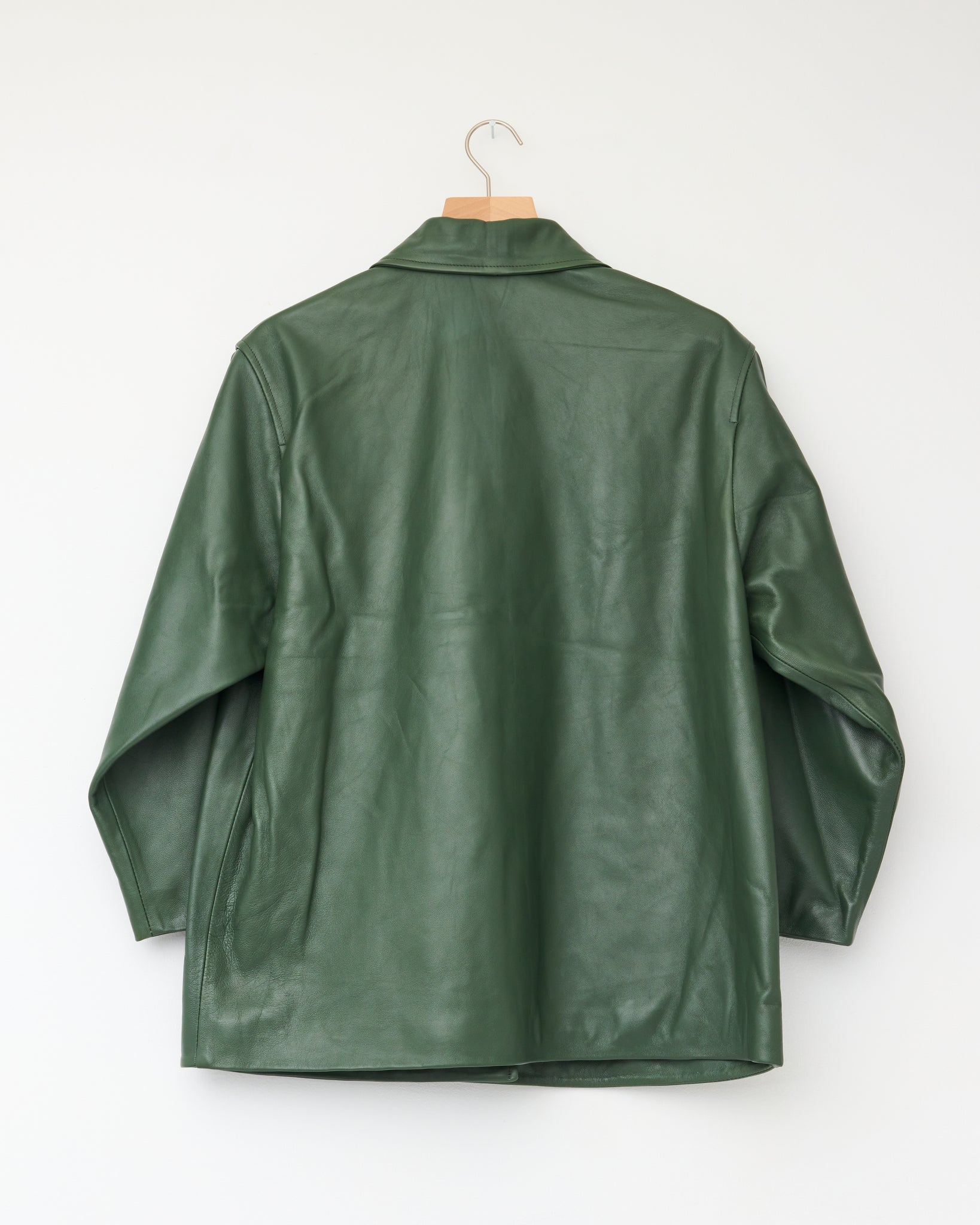 Womens Leather Quinn Jacket, Forest