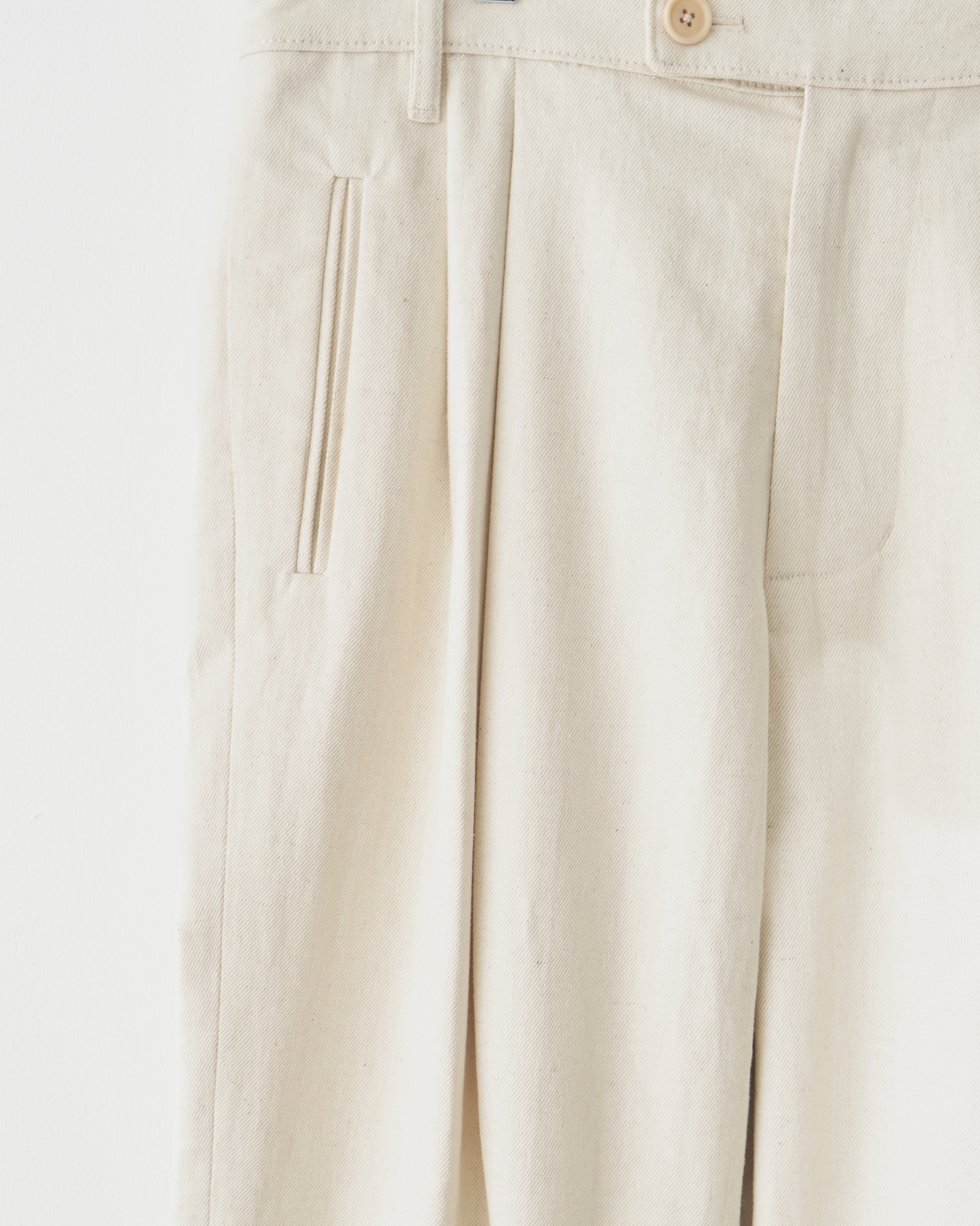 Colbo Double Pleat Pants, Natural (LI + CT)
