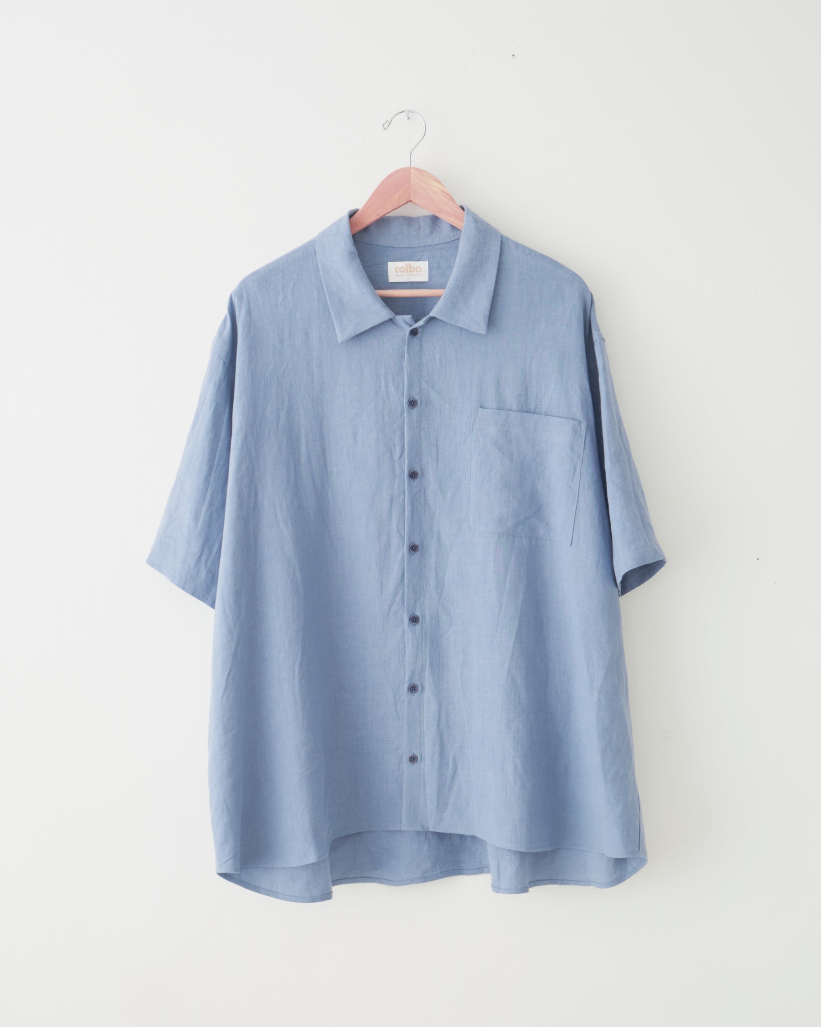 Short Sleeve Easy Shirt, Blue