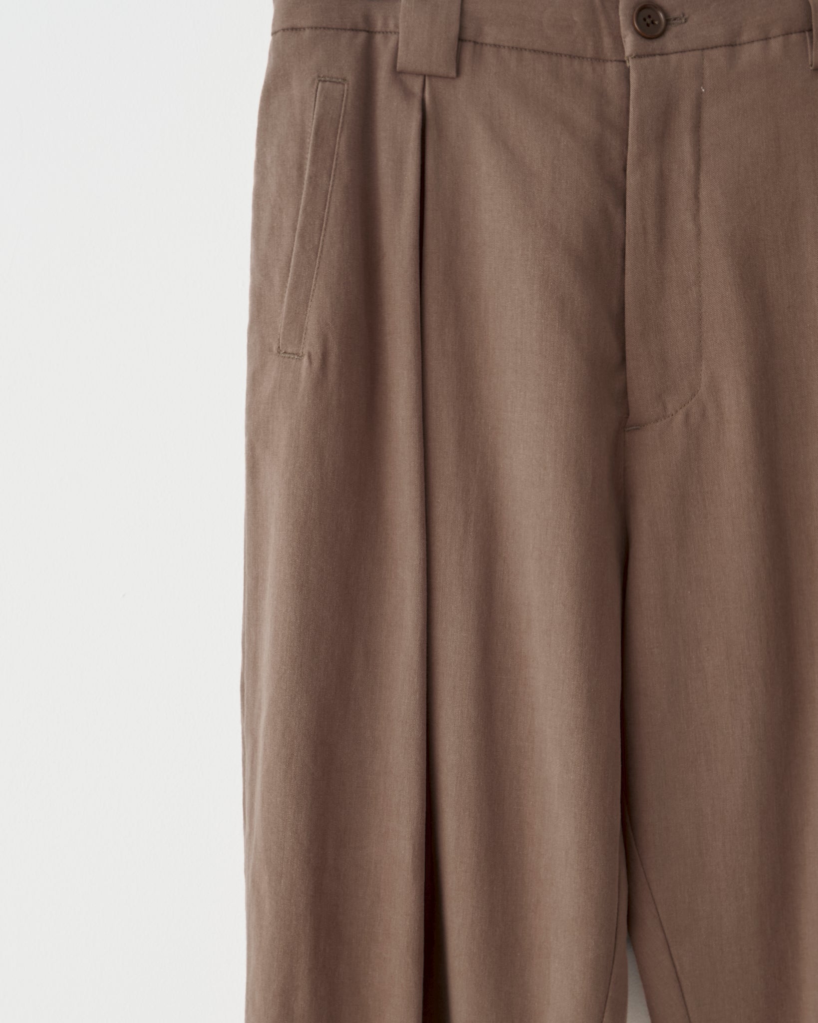 Gathering Pants, Brown