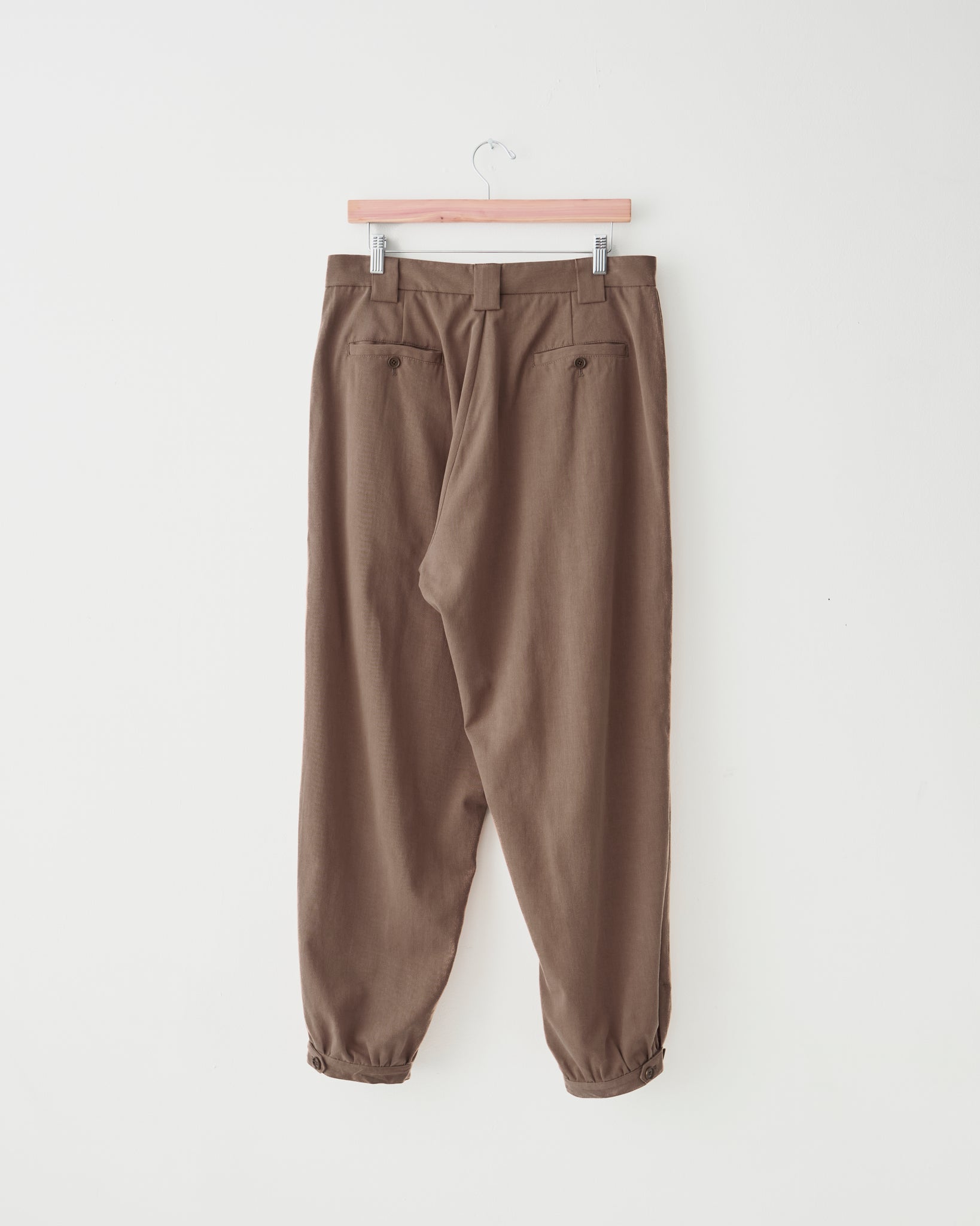 Gathering Pants, Brown