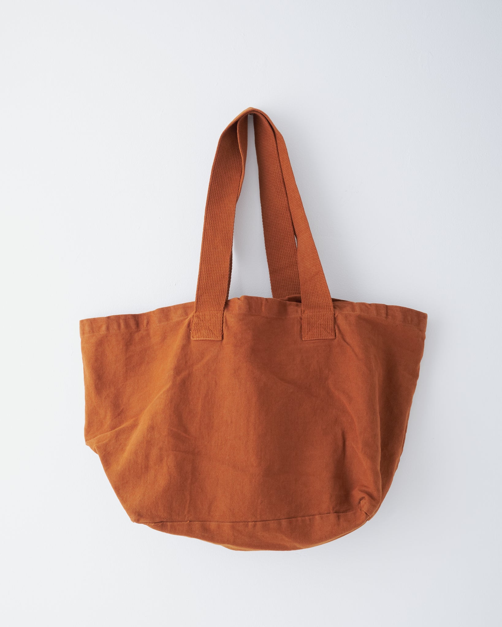 Burnt Orange Cotton Tote Bag