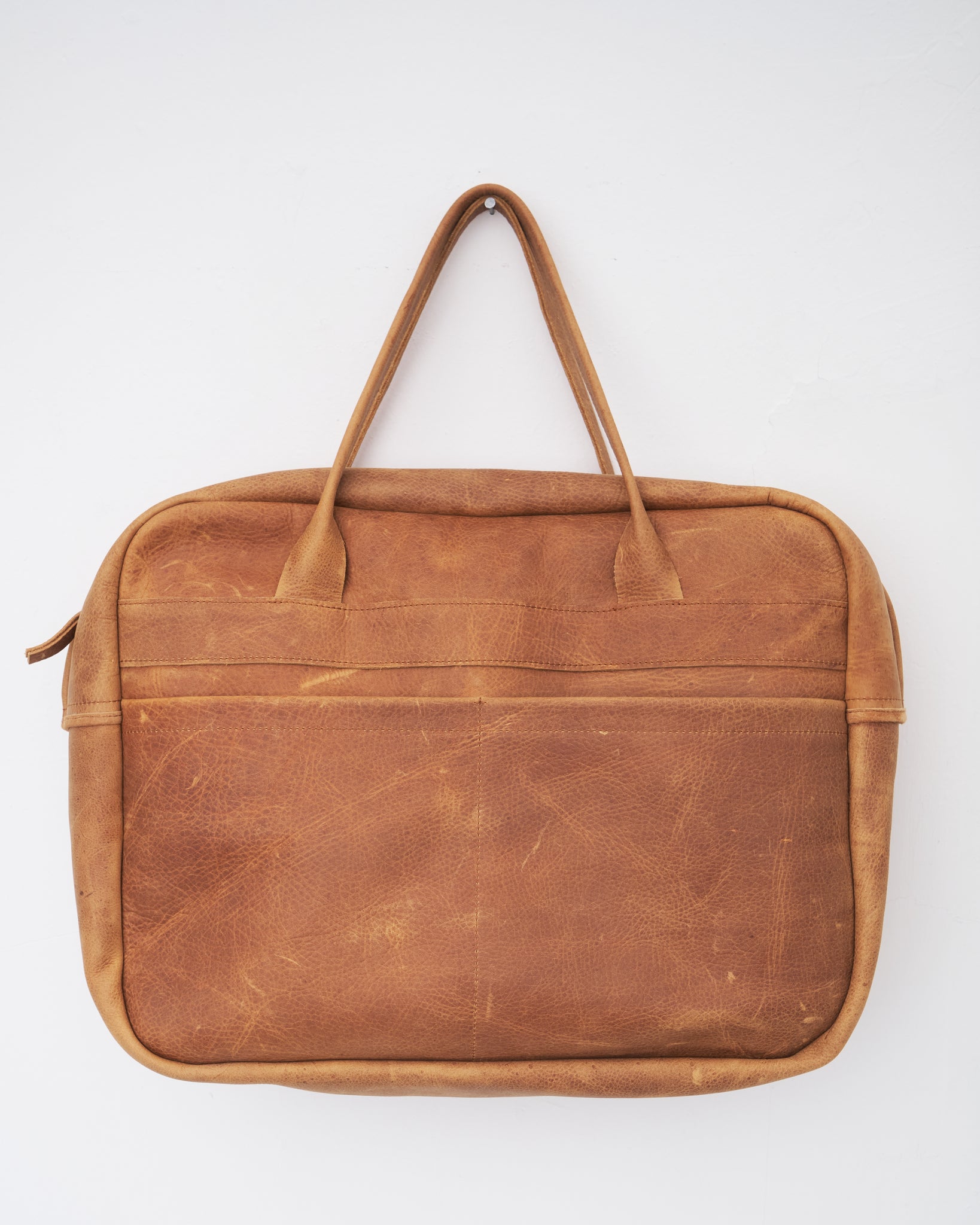 Overnight Bag, Rust Leather