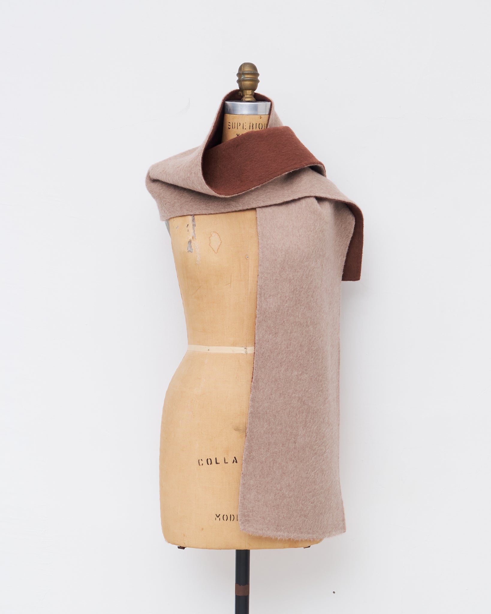 Scarf, Double Face Redwood Wool