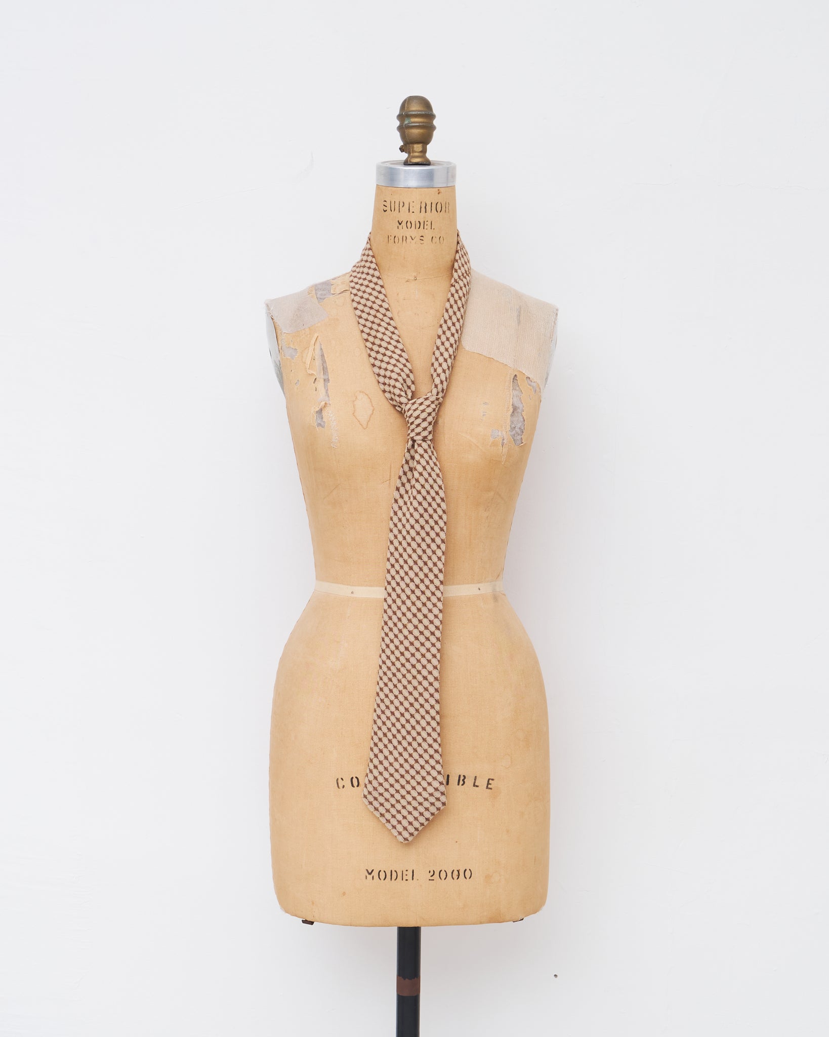 Tie, Honeycomb Vintage Wool