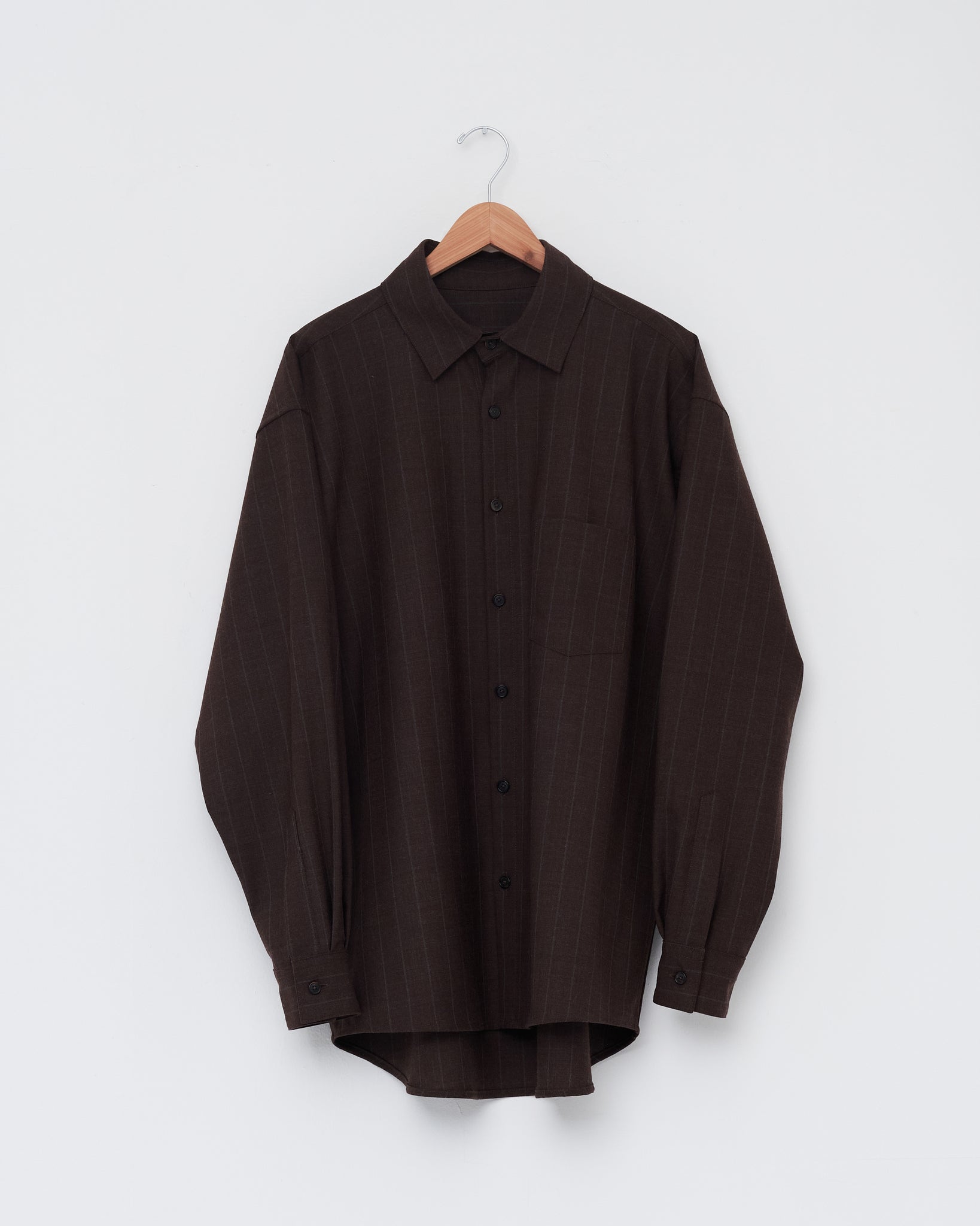 Banaras Shirt, Brown Stripe