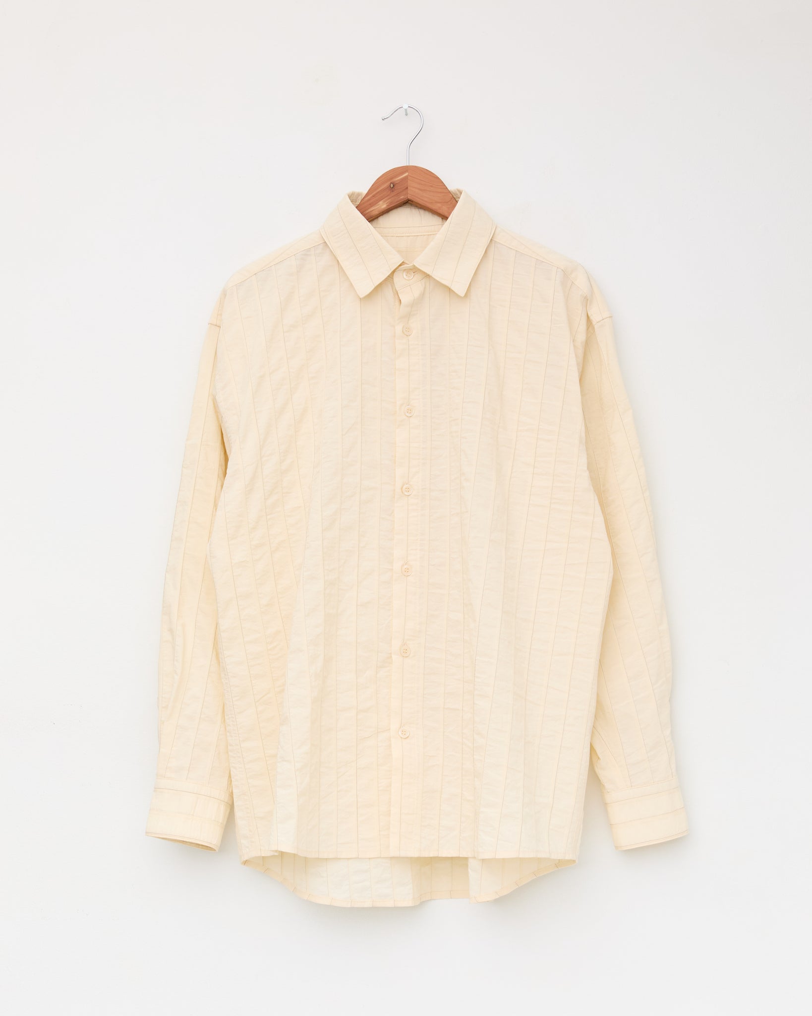 Banaras Shirt, Natural Stripe