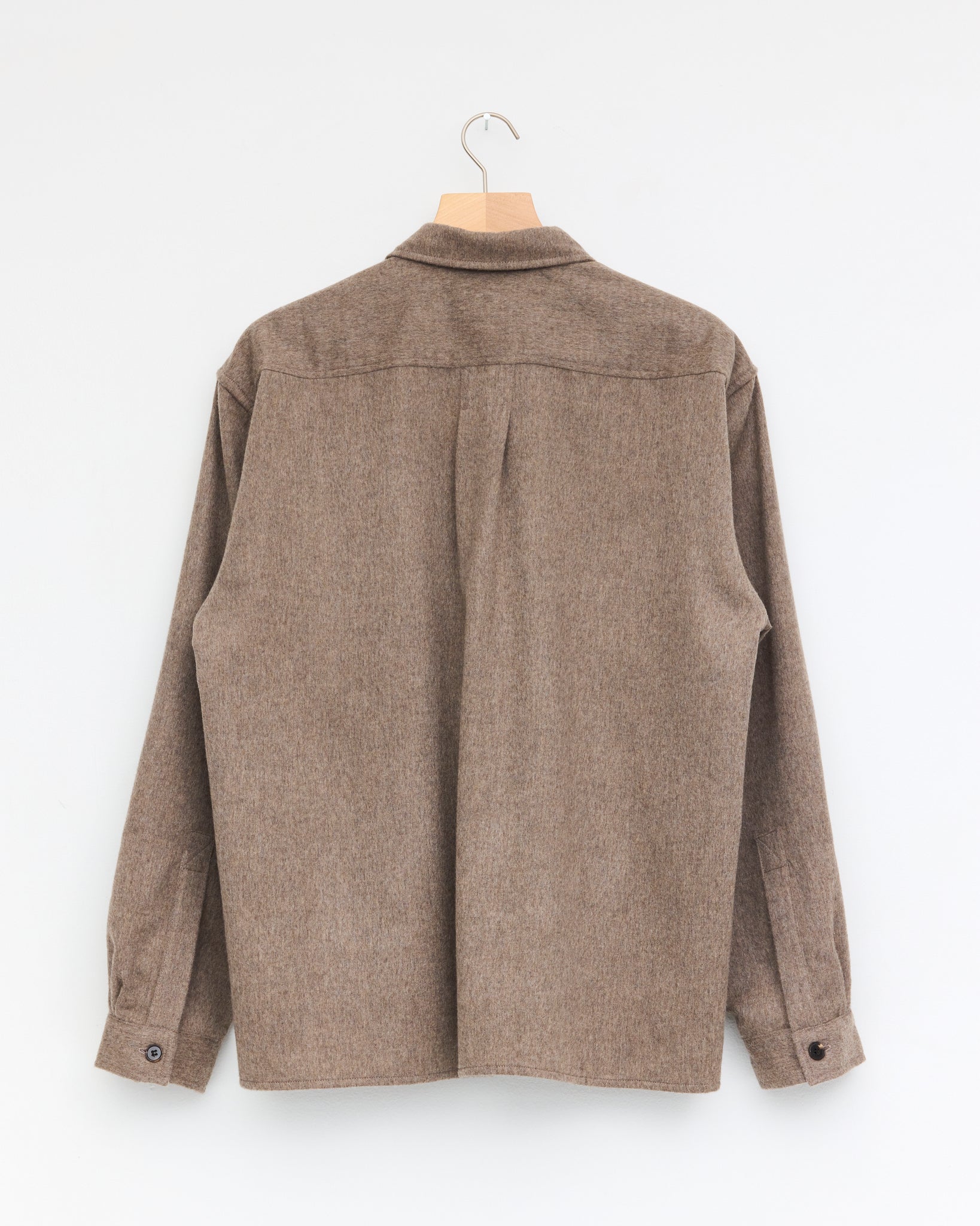 Box Shirt, Greige Melange
