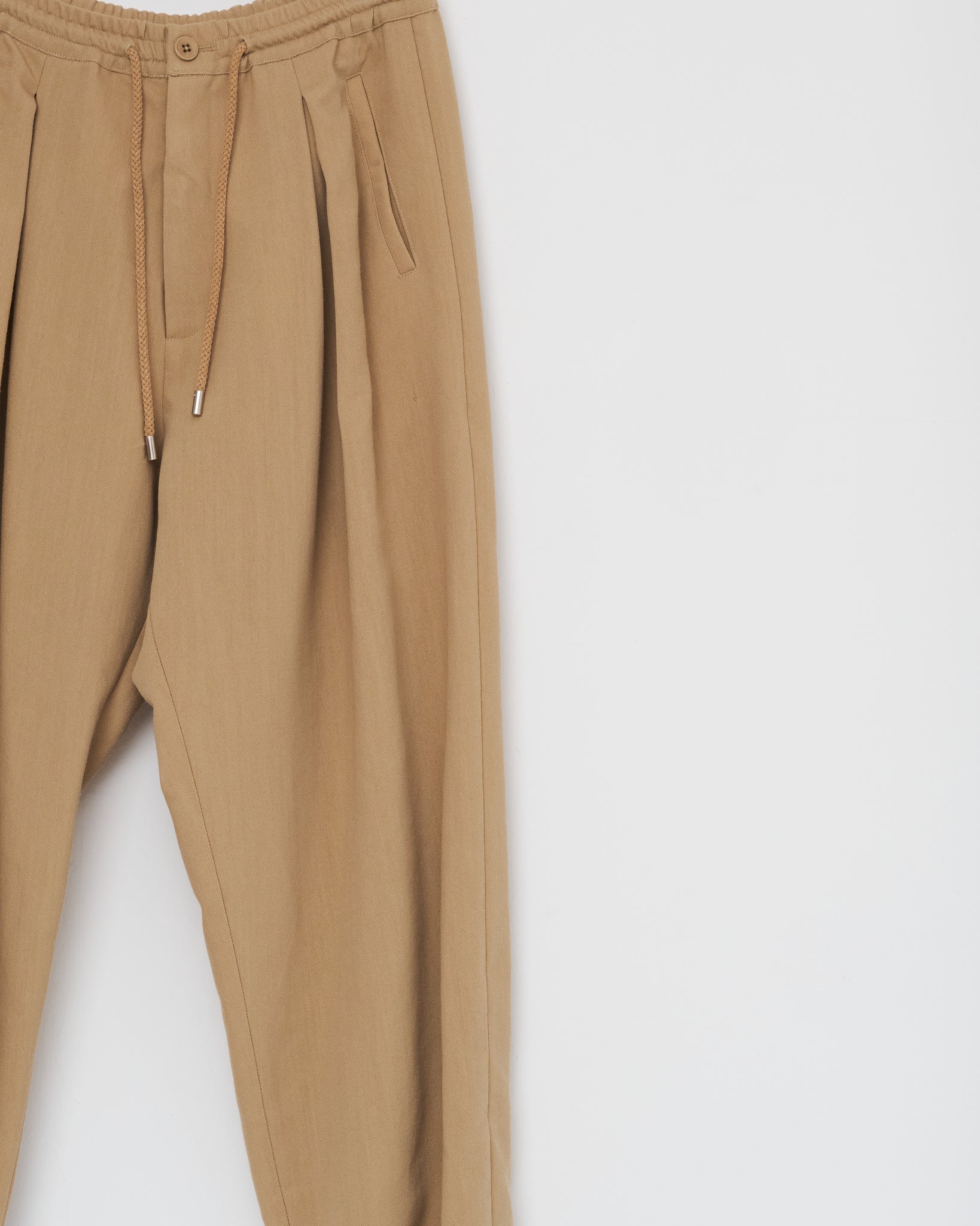 Elastic Trousers, Beige