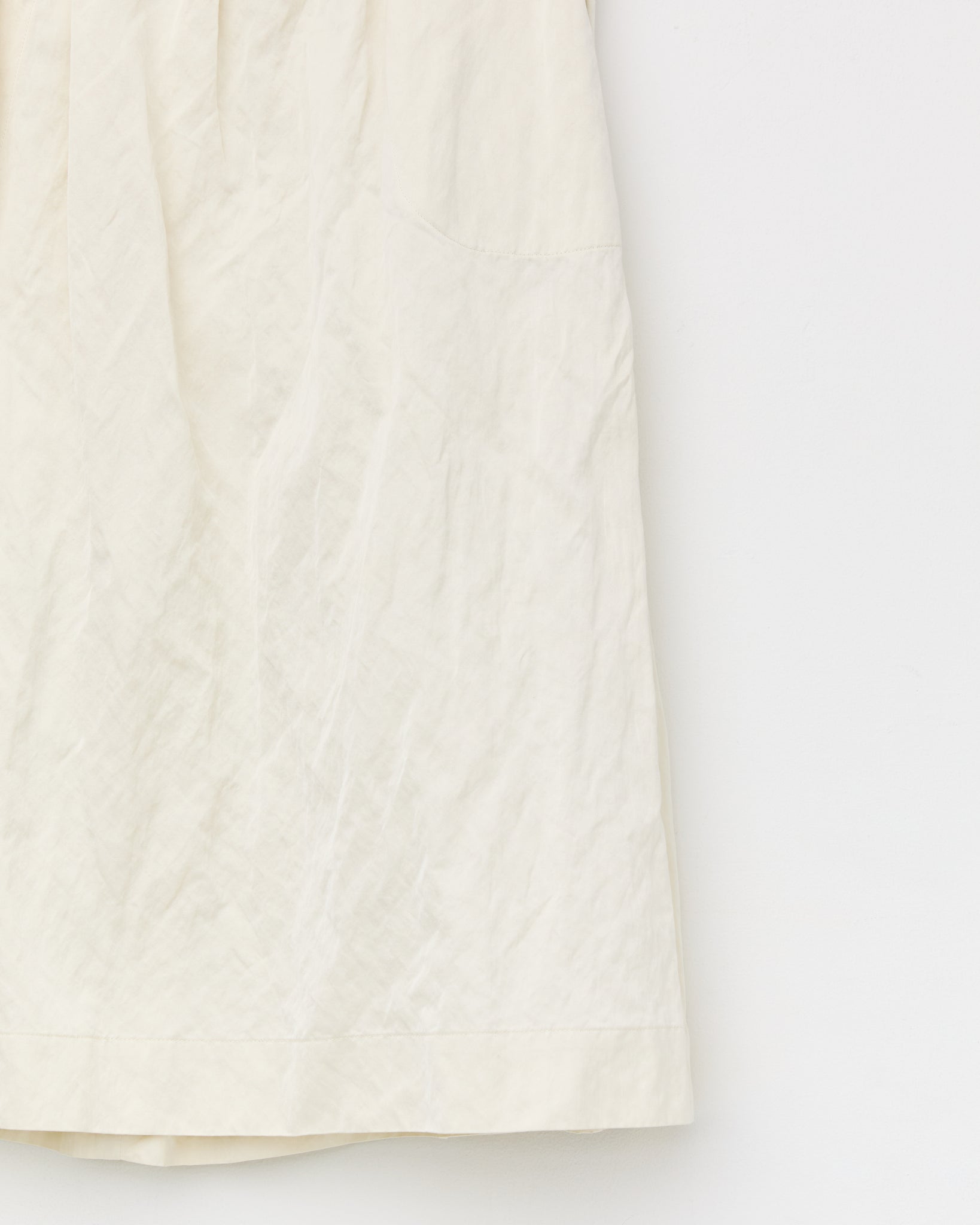 Elastic Waist Skirt, Cream
