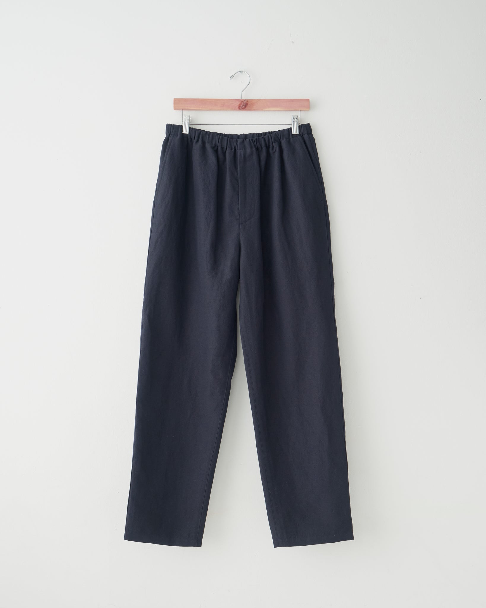 Linen & Wool Pants, Navy