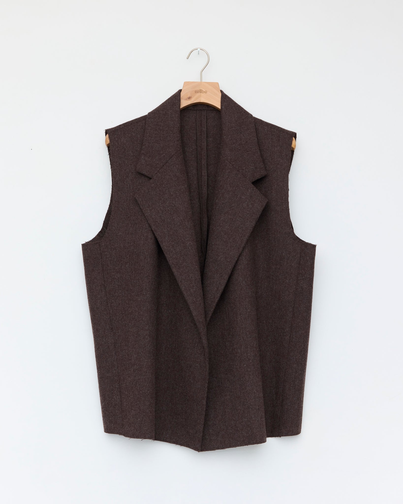 Gabby Vest, Brown Melange