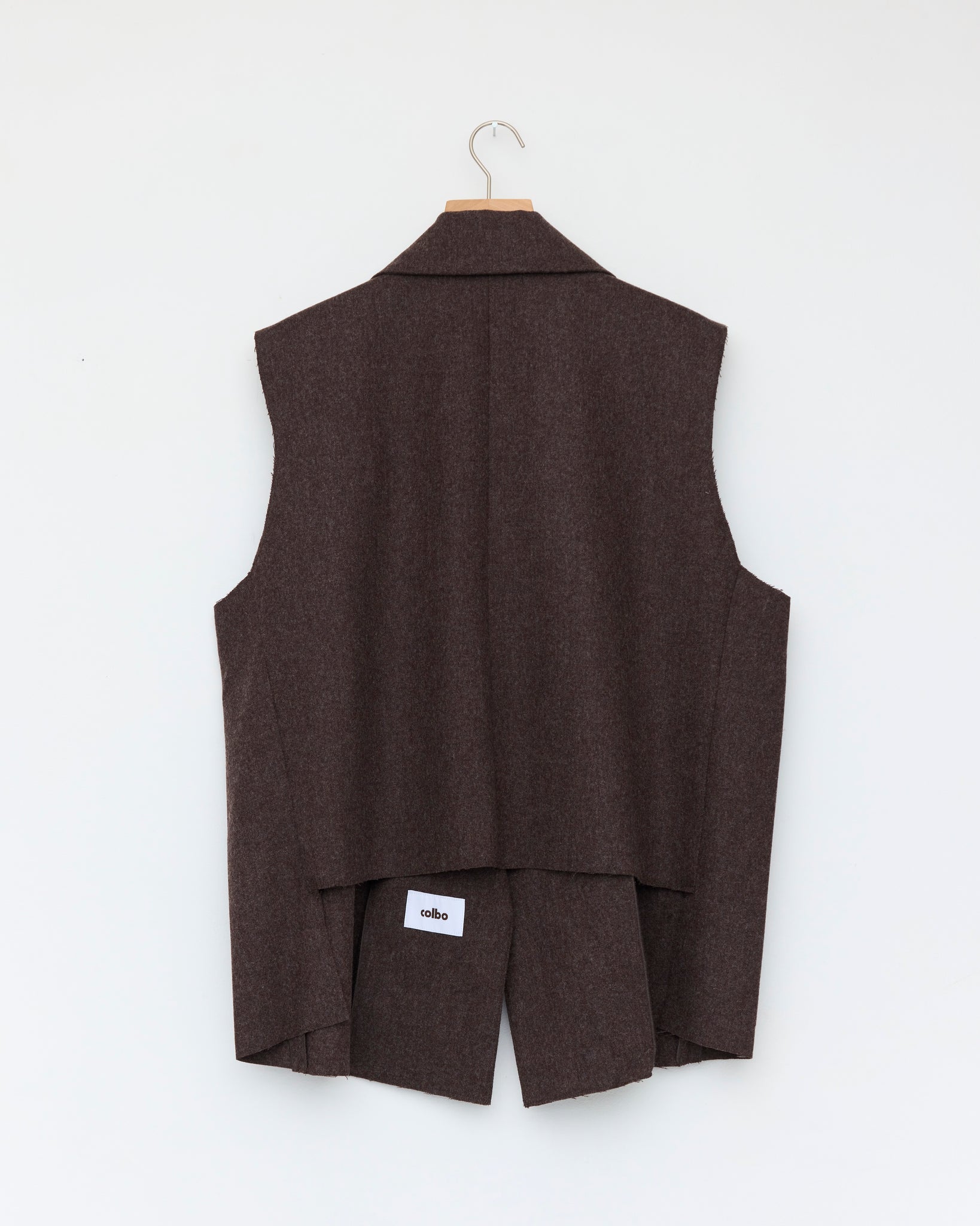 Gabby Vest, Brown Melange