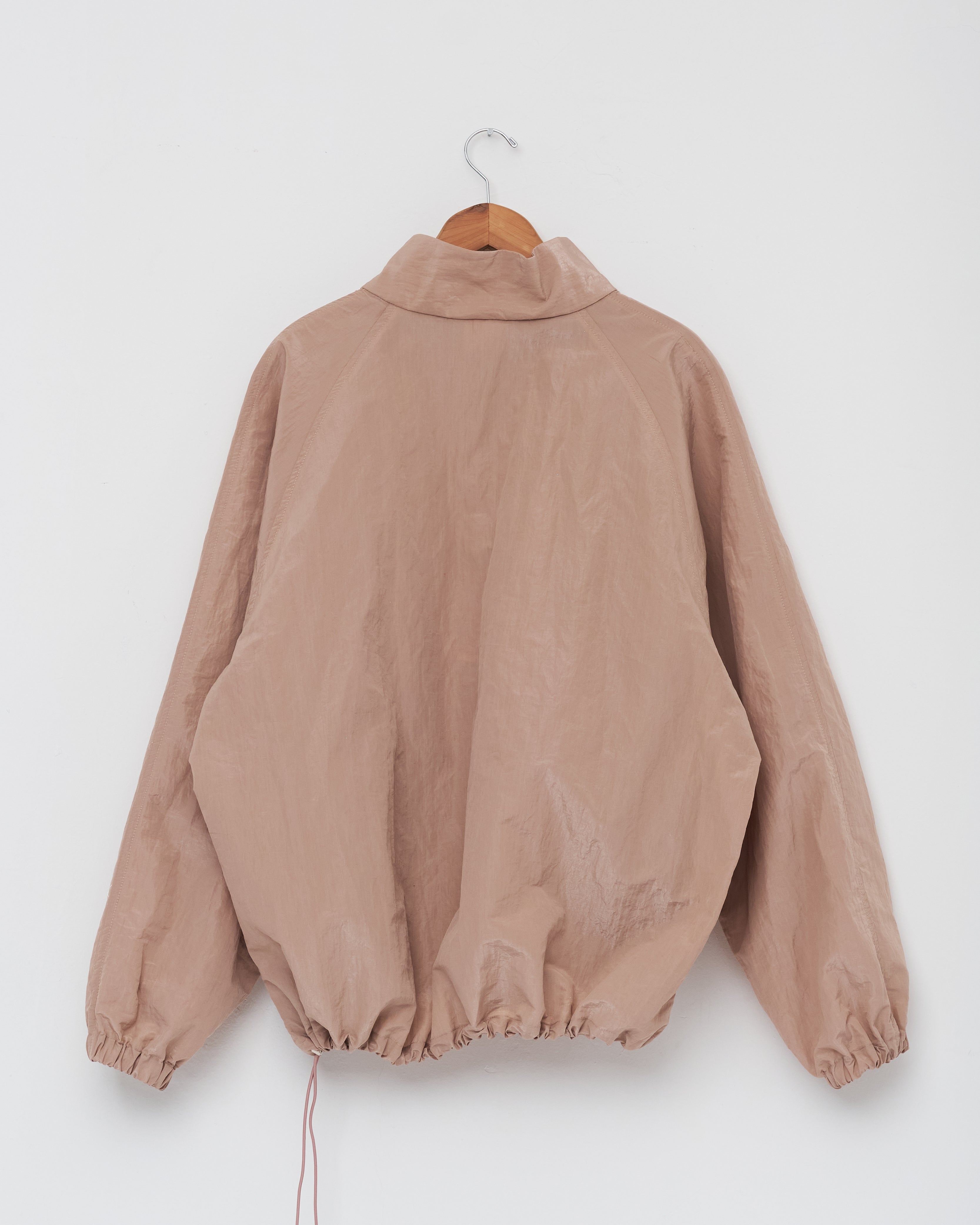 Half Zip Raglan Parka, Beige Nylon – Colbo