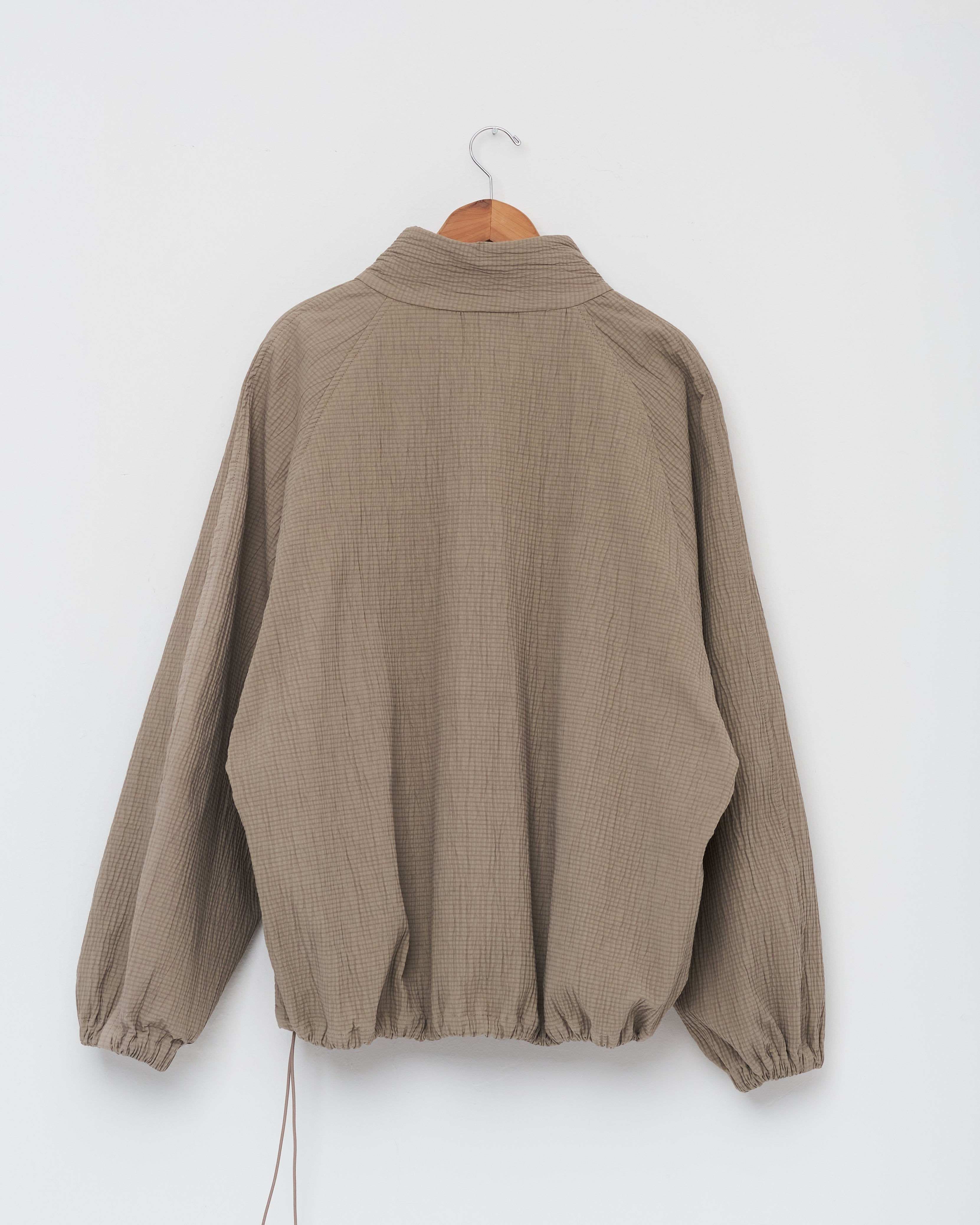 Half Zip Raglan Parka, Textured Faded Green – Colbo