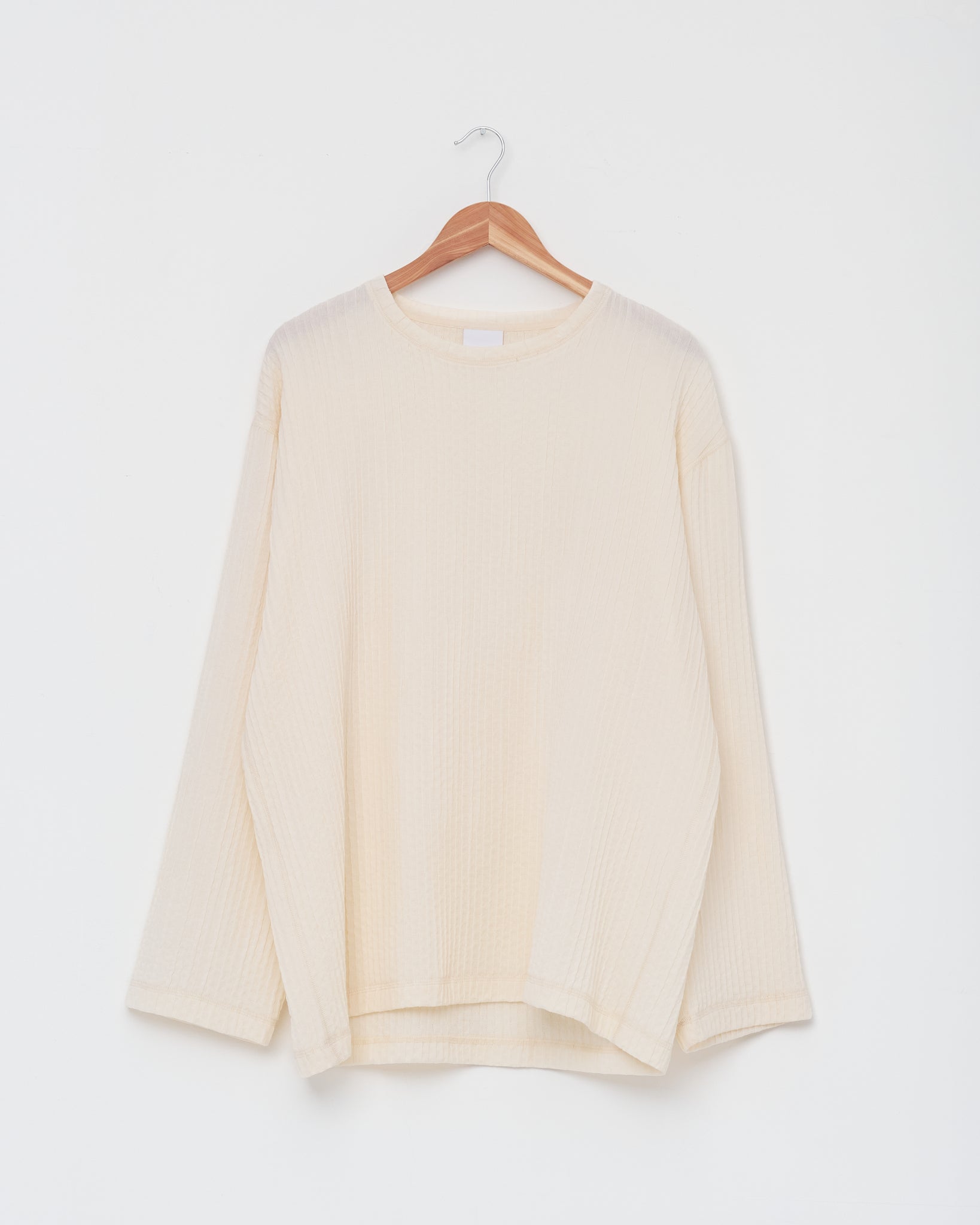 LS T,  White Wool / Cotton