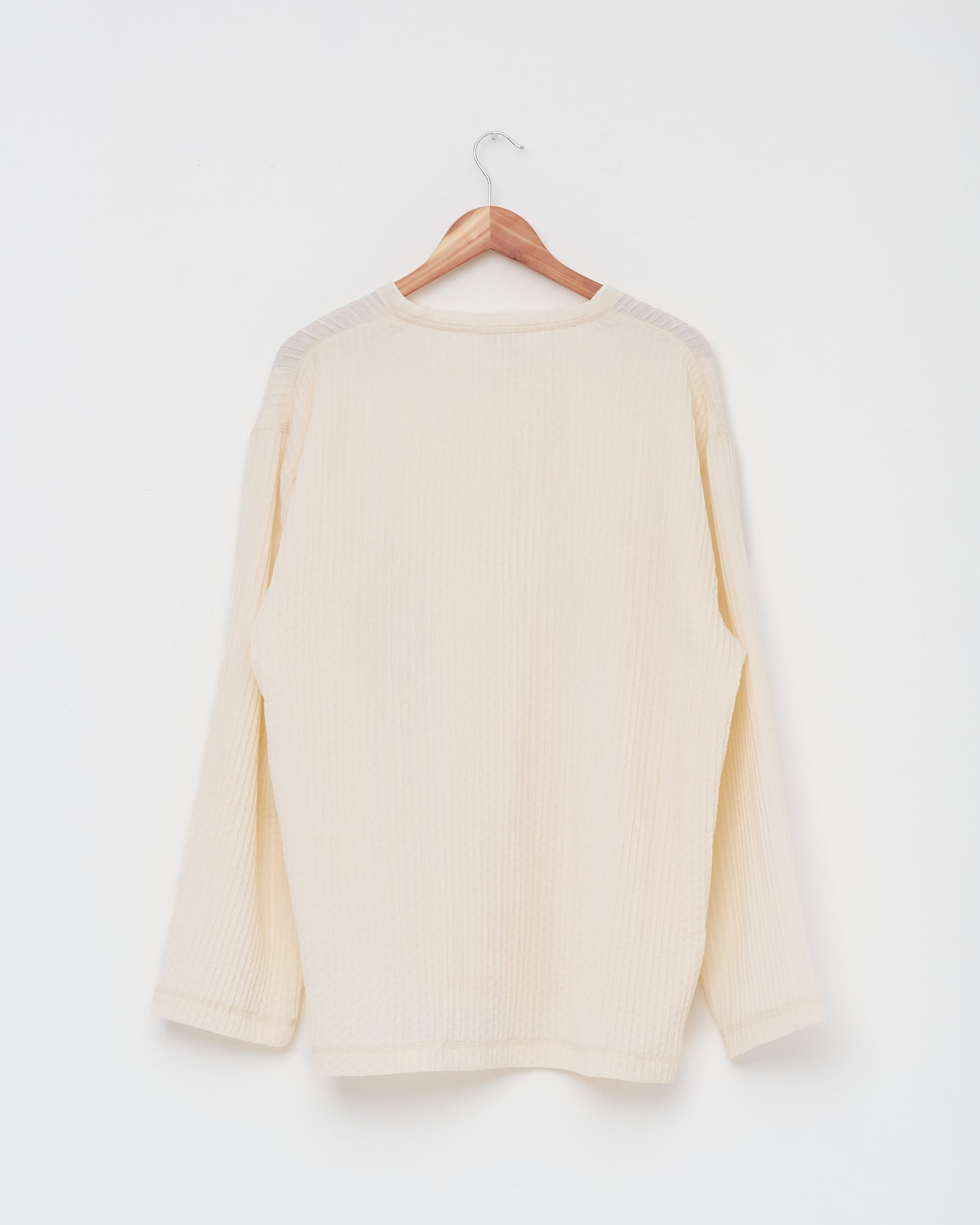 LS T,  White Wool / Cotton