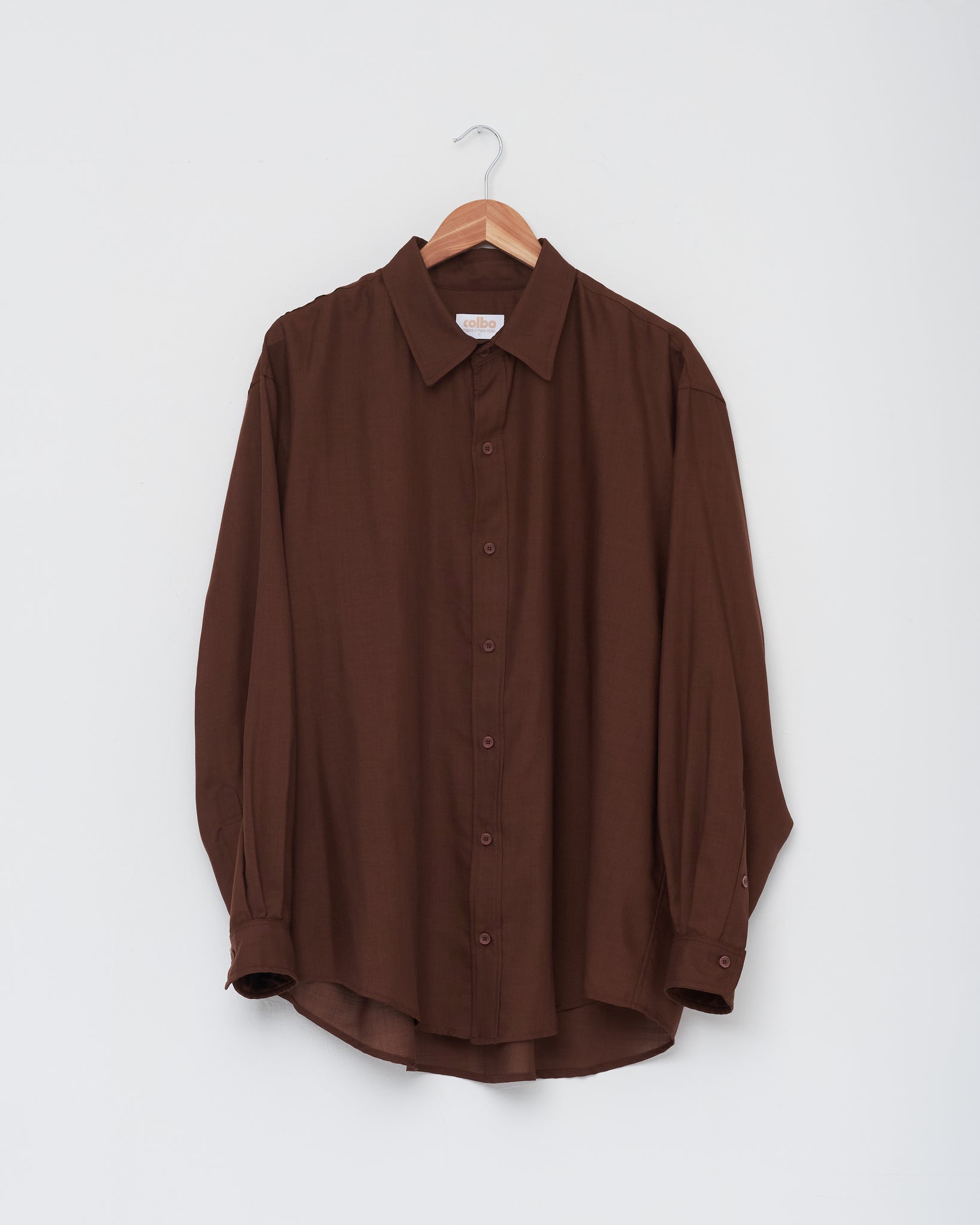 Office Shirt, Deep Mahogany