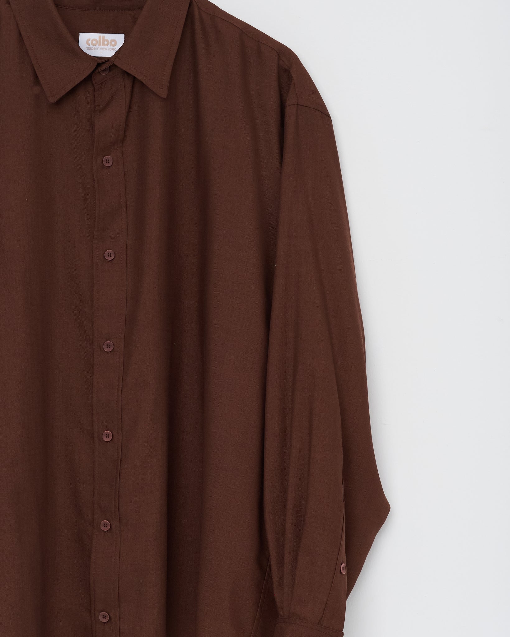 Office Shirt, Deep Mahogany