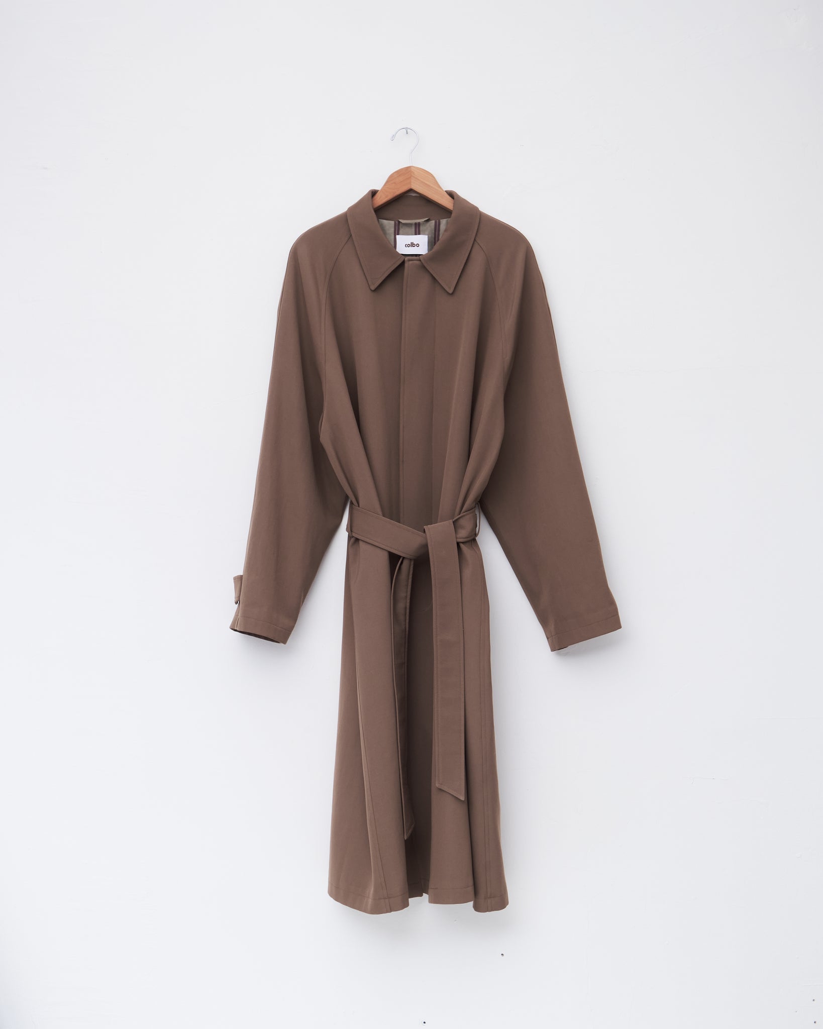 Raglan Trench Coat, Dark Sage