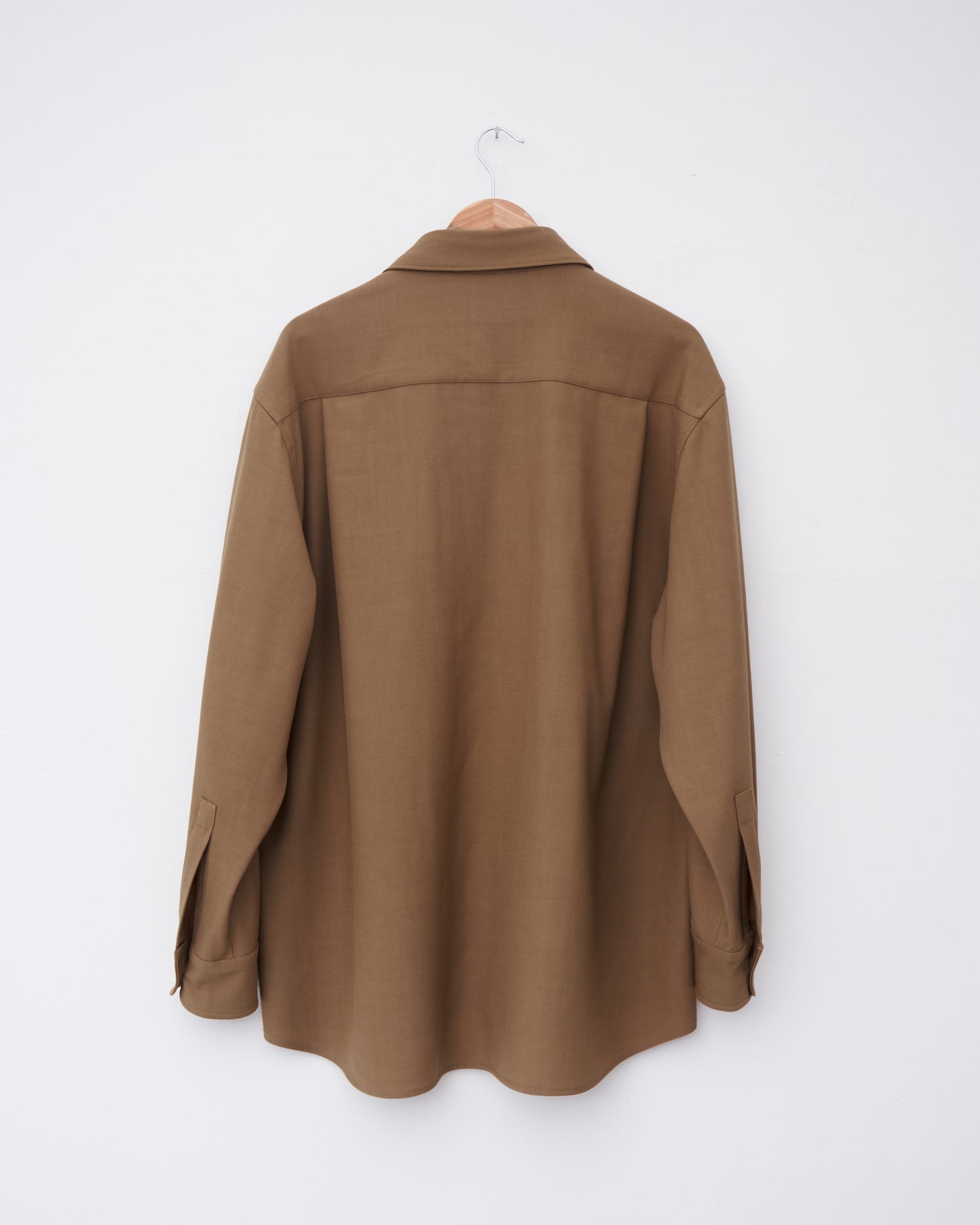 Rib Neck Shirt, Rust