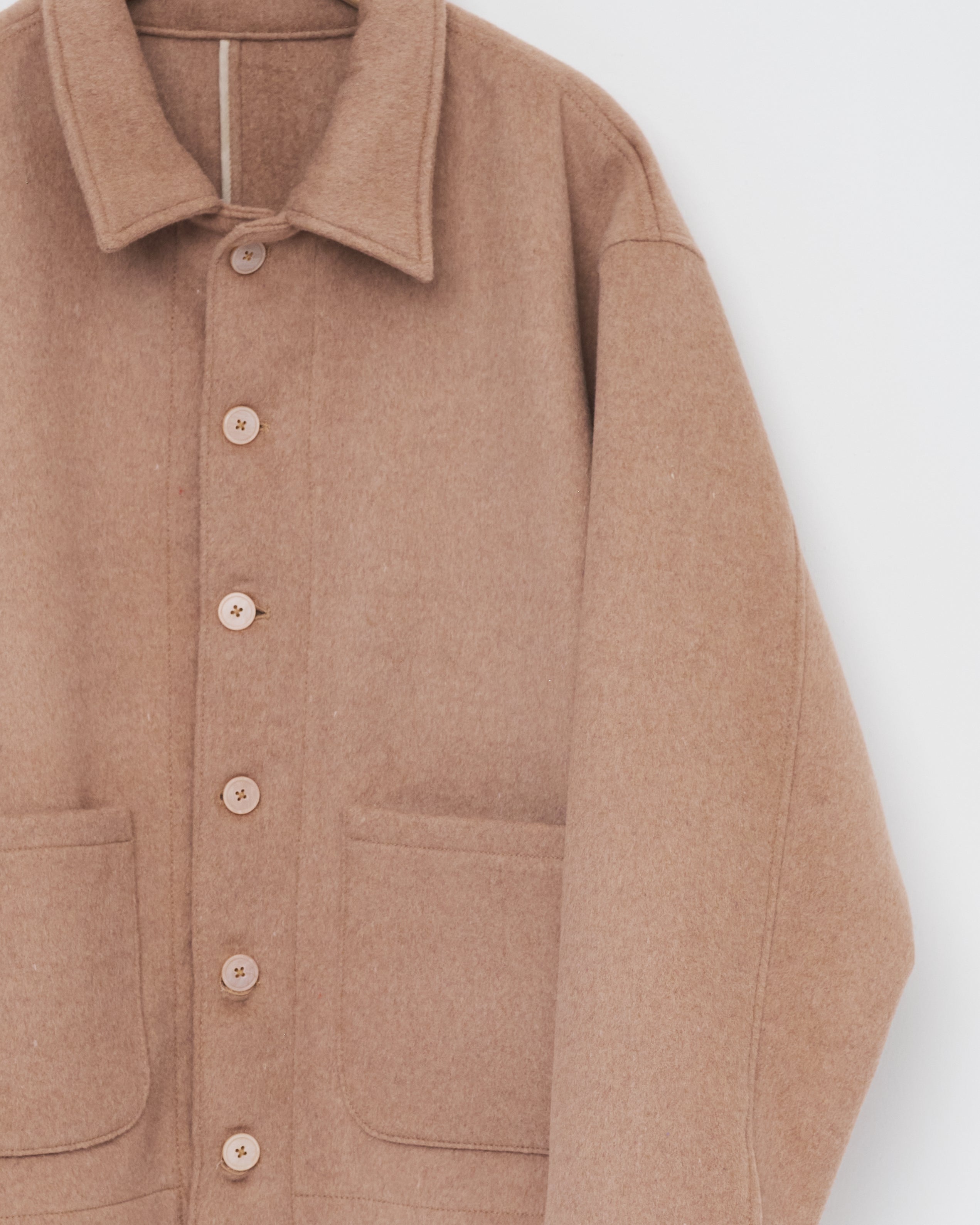 COOTIE / Wool Mossa CPO Jacket ベージュ　S Wool Mossa Short Coat – La Garçonne
