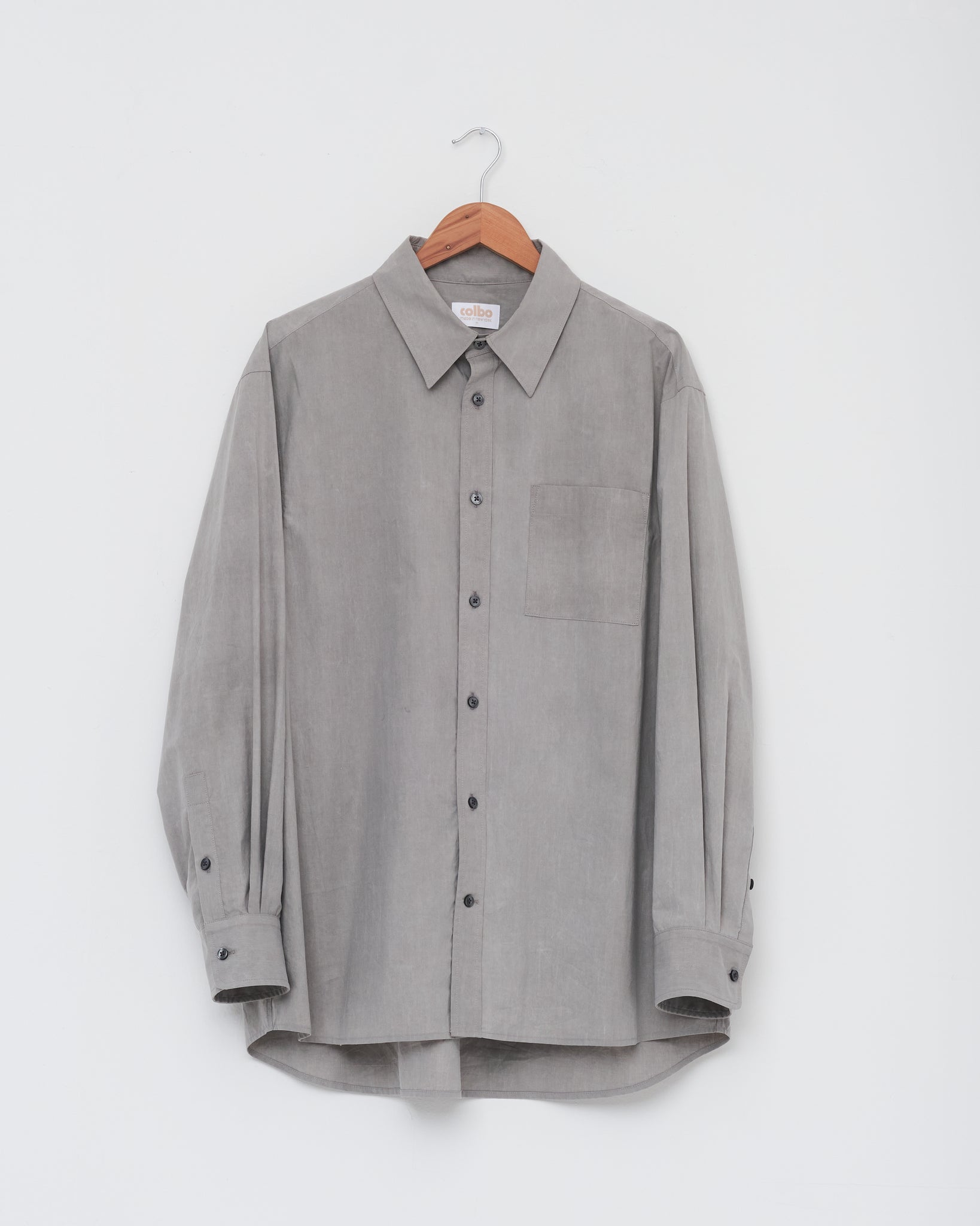 TK Shirt, Washed Gray Cotton