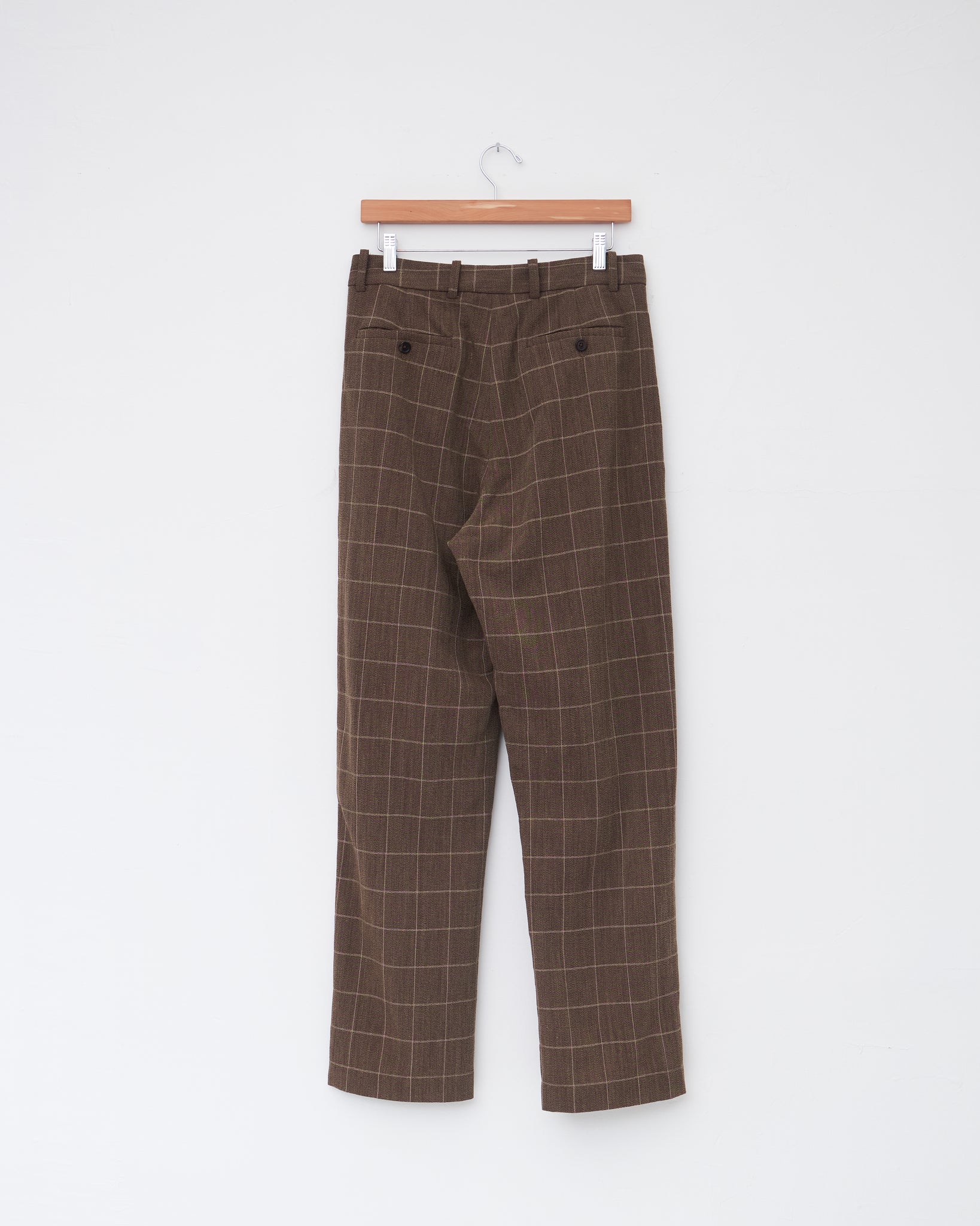 Suit Pants, Vintage Brown Plaid