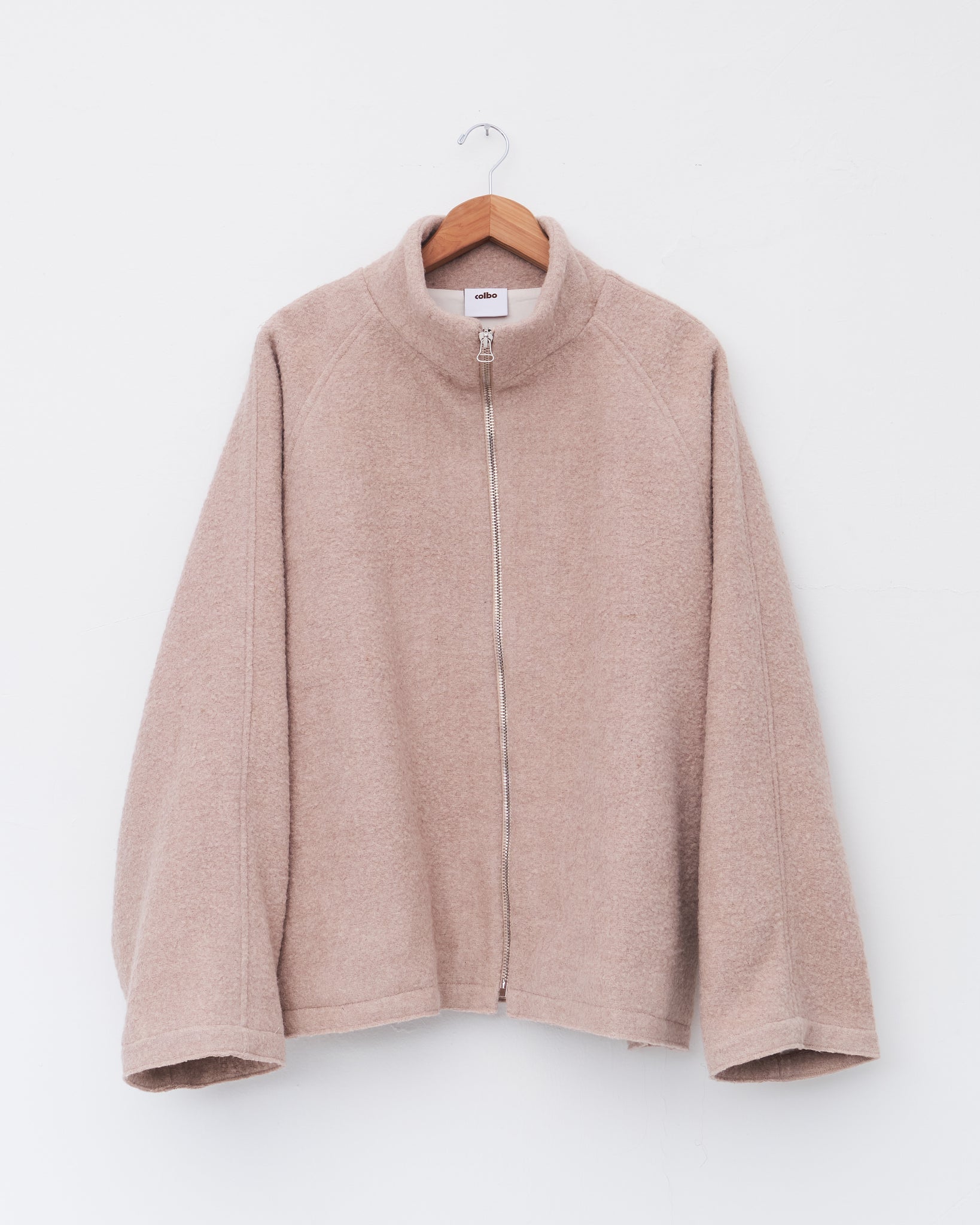Zip Raglan Jacket, Blush