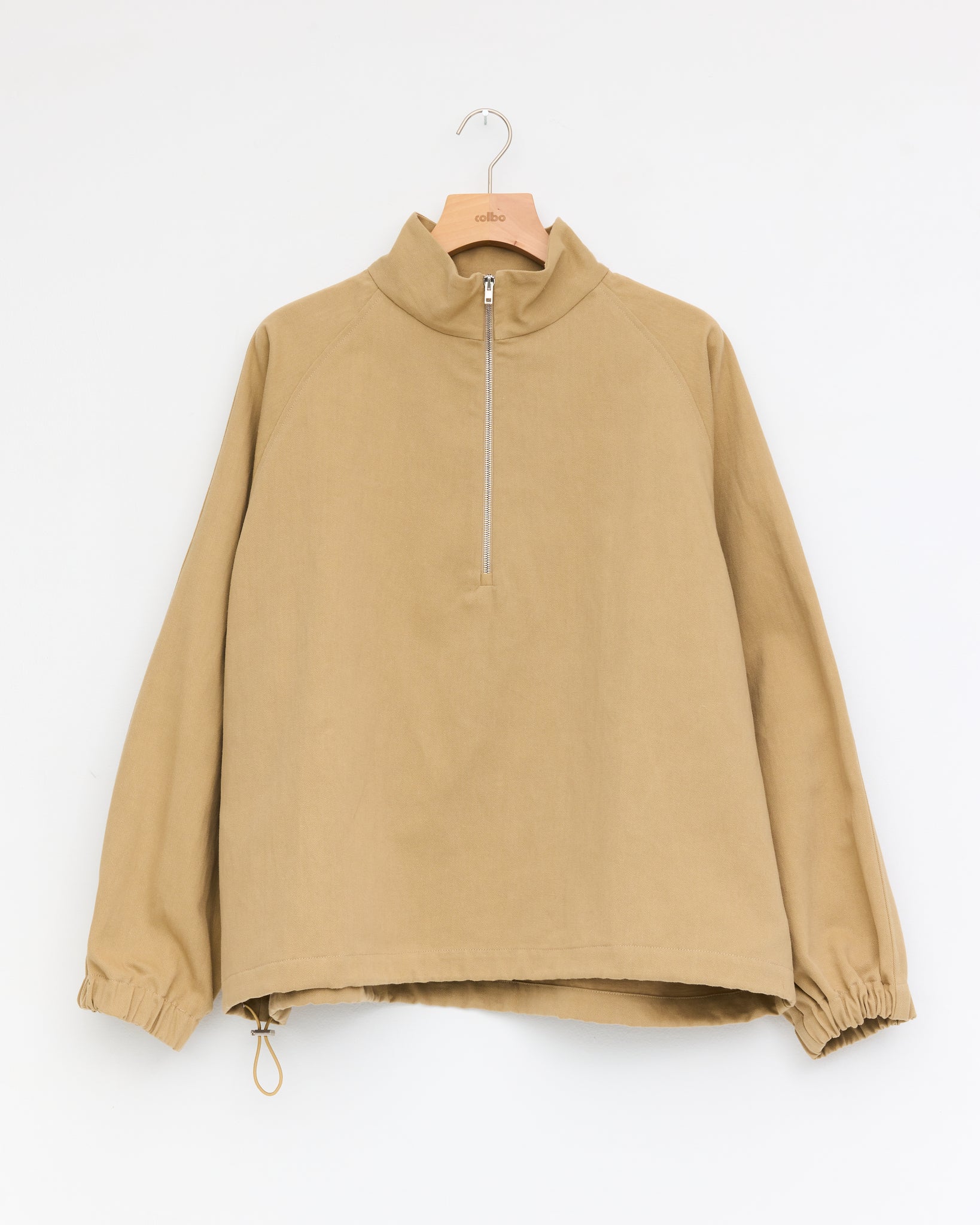 Half Zip Raglan Parka, Khaki