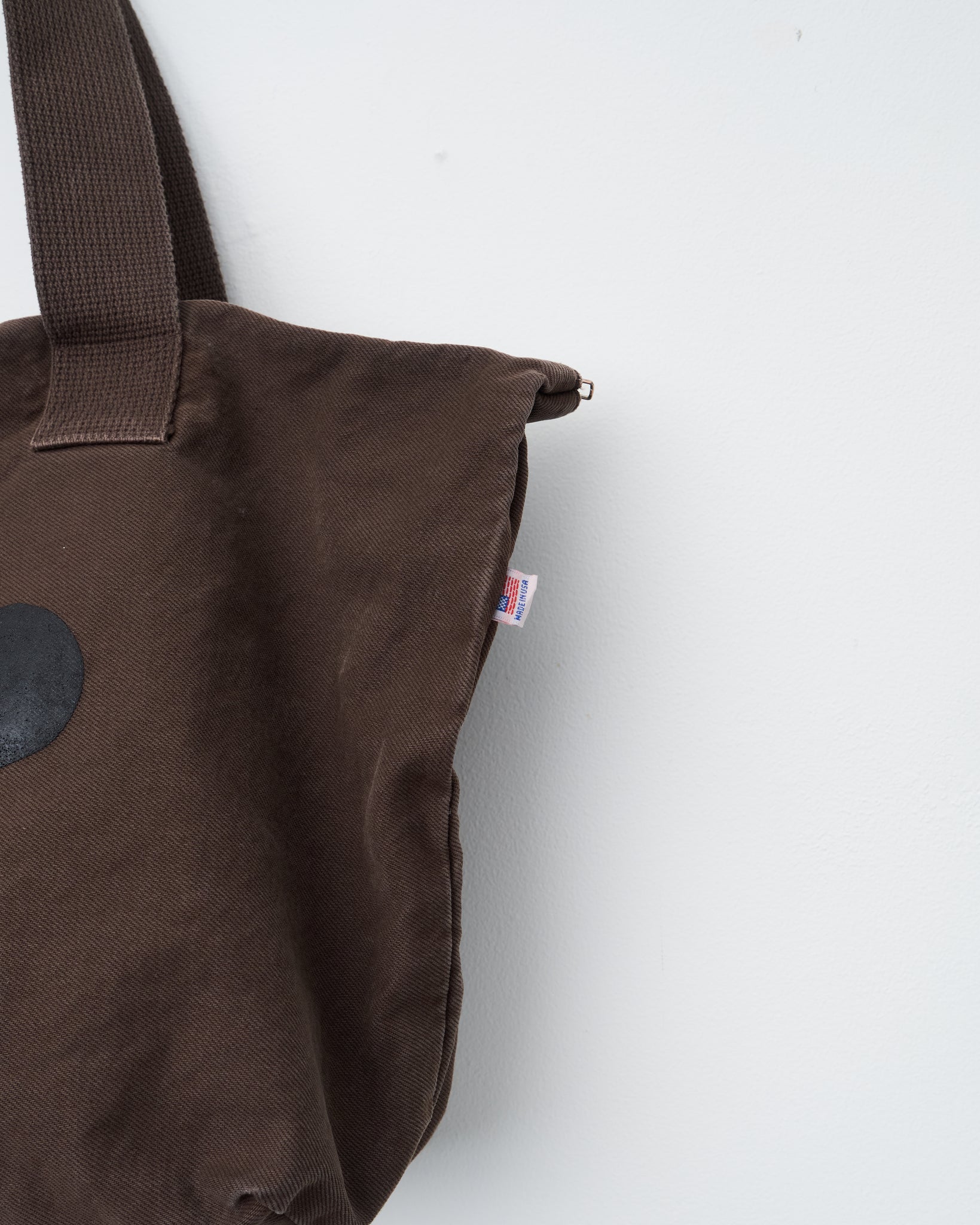 Zip Logo Bag, Washed Brown