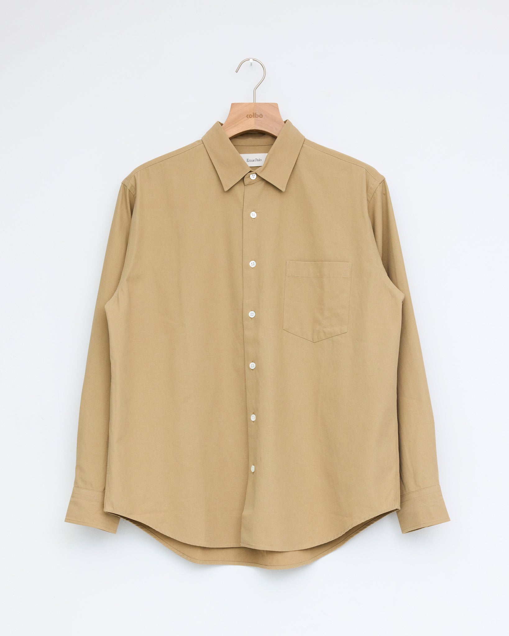 beige color dress shirt for Men | Beige COMO Shirt Look sharp in this dress shirt at work Beige Kent Collar Shirt |