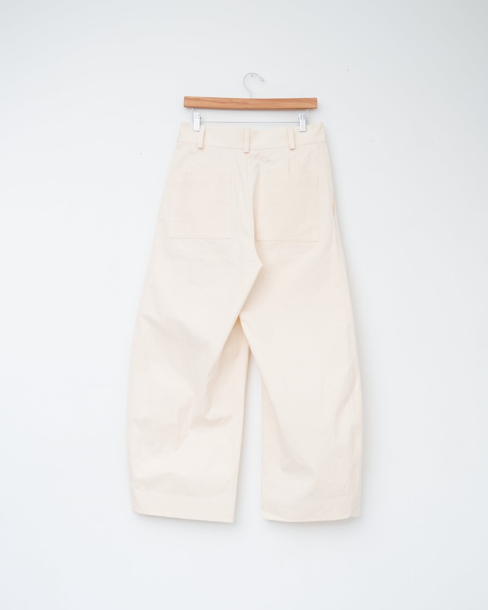 Japanese Cotton Twill Robby Trouser, Ecru